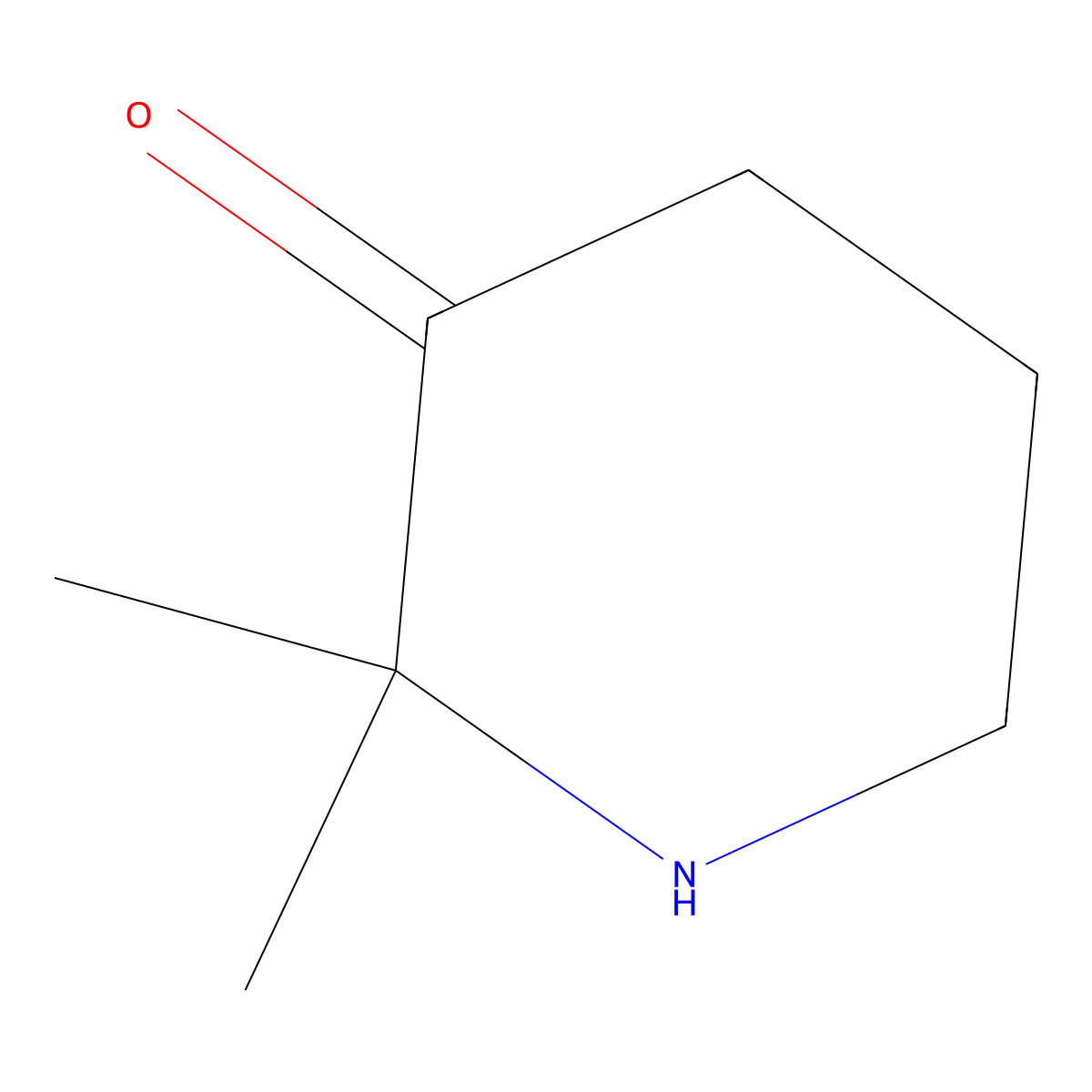 2,2-Dimethylpiperidin-3-one molecular structure, CAS 1515784-93-6