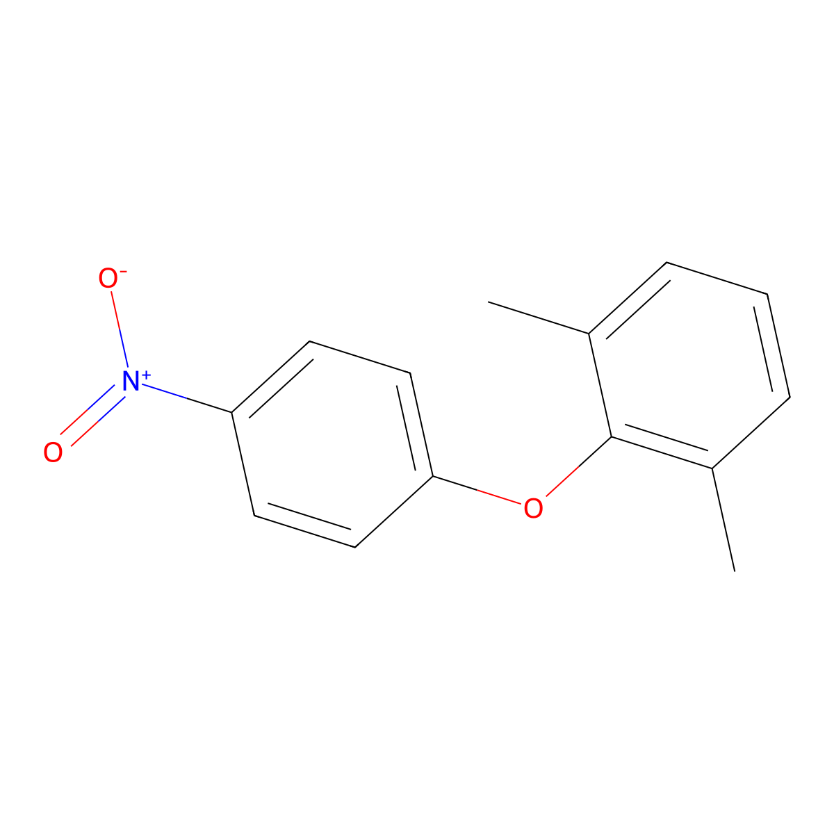 Benzene, 1,3-dimethyl-2-(4-nitrophenoxy)- molecular structure, CAS 15158-13-1