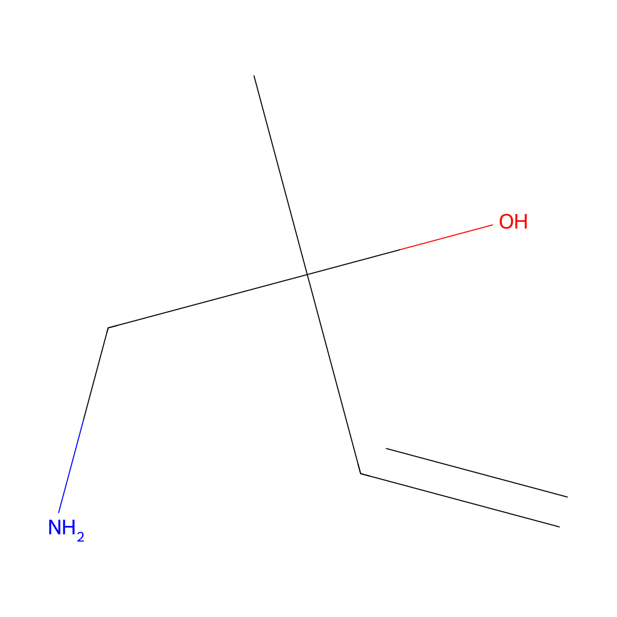 1-Amino-2-methylbut-3-en-2-ol molecular structure, CAS 15158-22-2