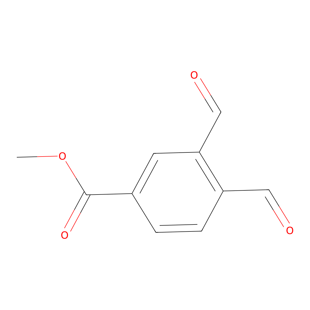 Methyl 3,4-diformylbenzoate molecular structure, CAS 15158-39-1
