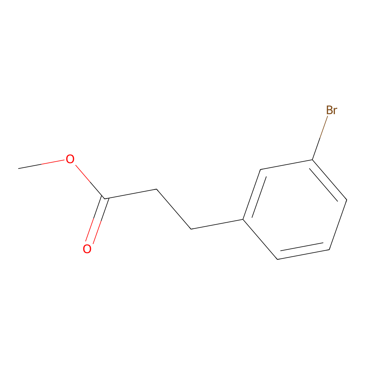 Methyl 3-(3-bromophenyl)propanoate molecular structure, CAS 151583-29-8