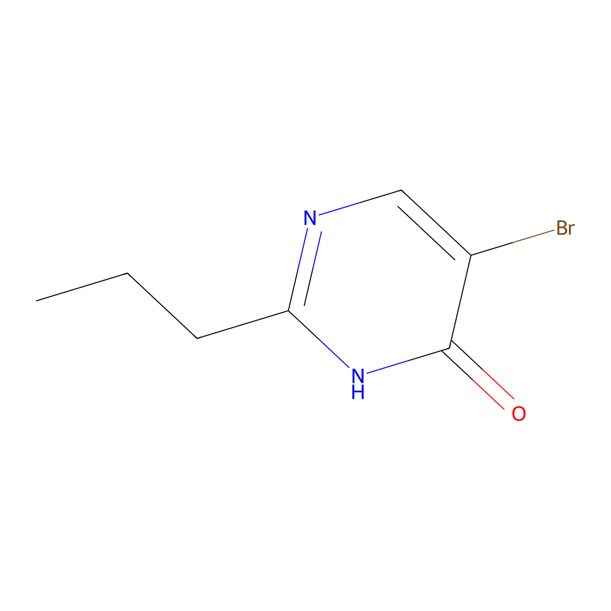 5-Bromo-2-propylpyrimidin-4-ol molecular structure, CAS 1515840-17-1