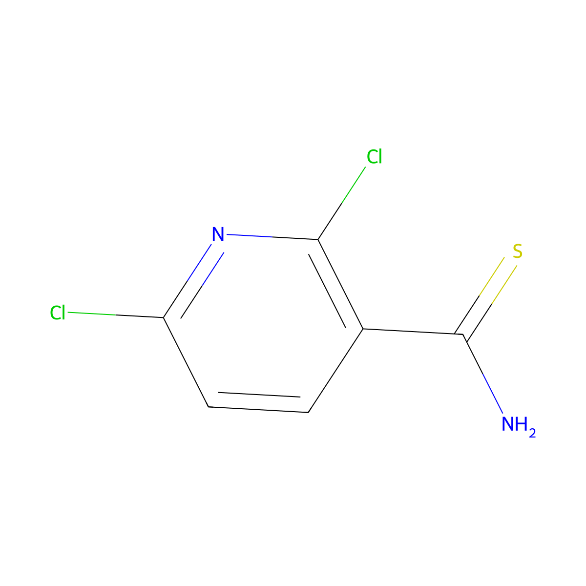 2,6-Dichloropyridine-3-carbothioamide molecular structure, CAS 1515841-57-2