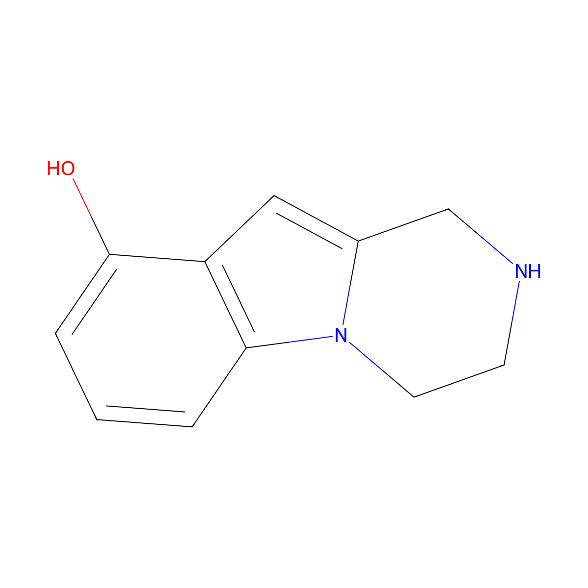 1,2,3,4-Tetrahydropyrazino[1,2-a]indol-9-ol molecular structure, CAS 1515851-04-3