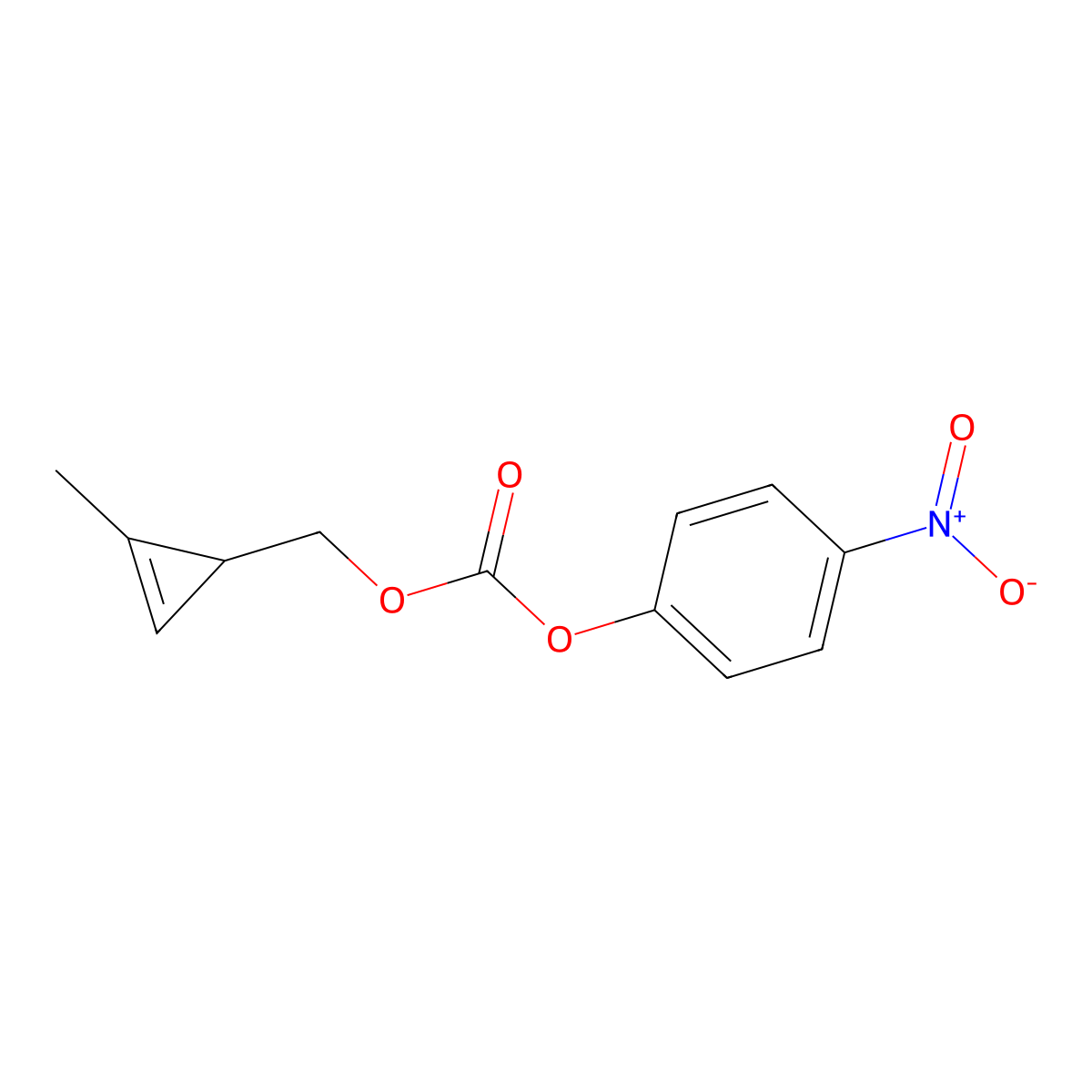 (2-Methylcyclopropenyl)methyl 4-nitrophenyl carbonate molecular structure, CAS 1515861-58-1
