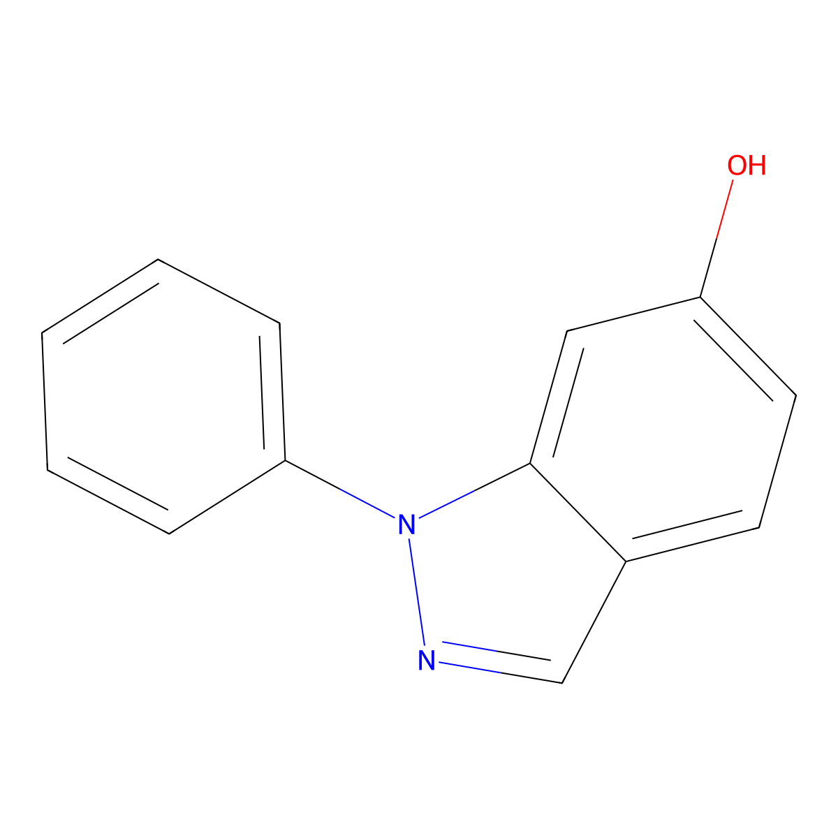 1-Phenyl-1H-indazol-6-OL molecular structure, CAS 1515862-72-2