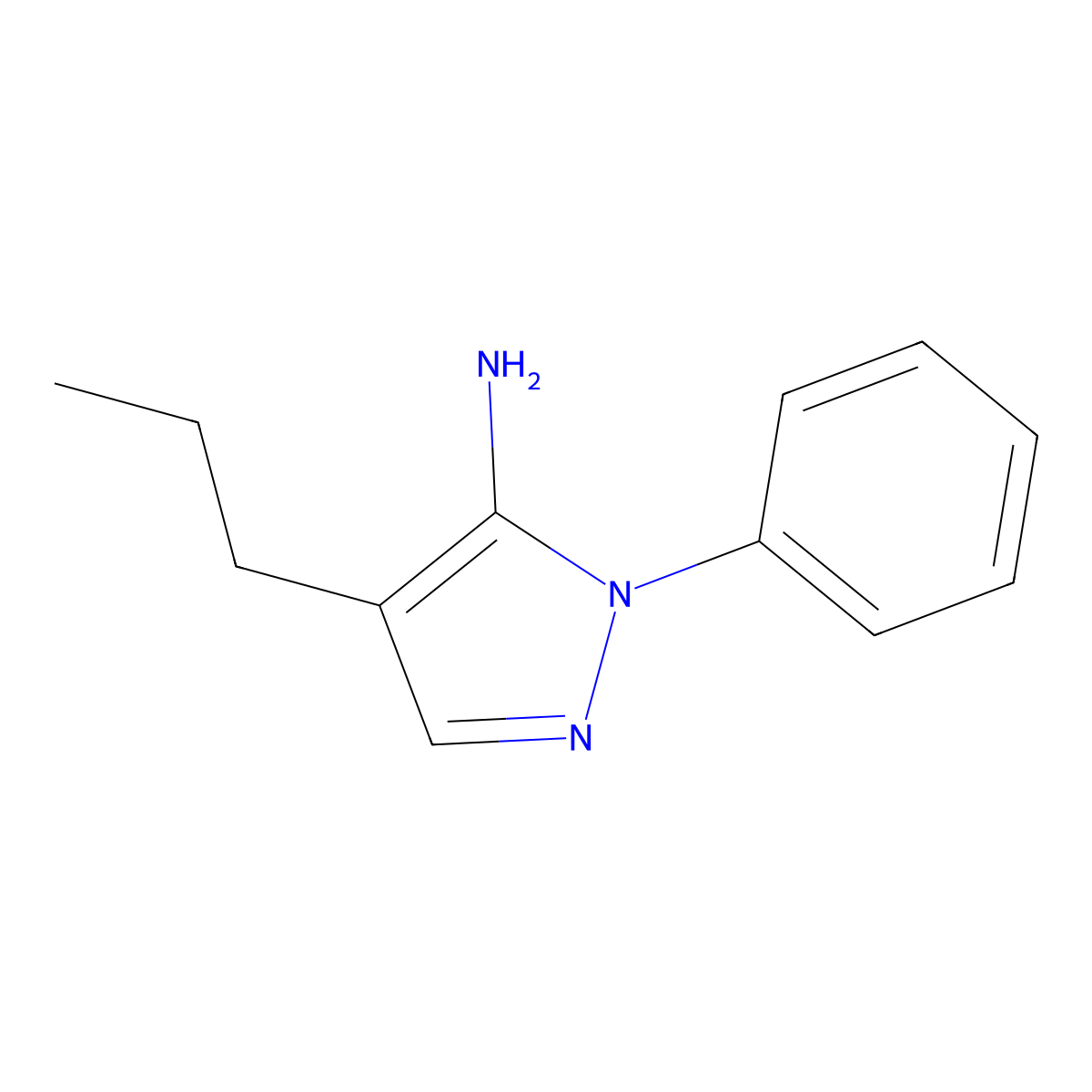 1-Phenyl-4-propyl-1h-pyrazol-5-amine molecular structure, CAS 1515885-97-8
