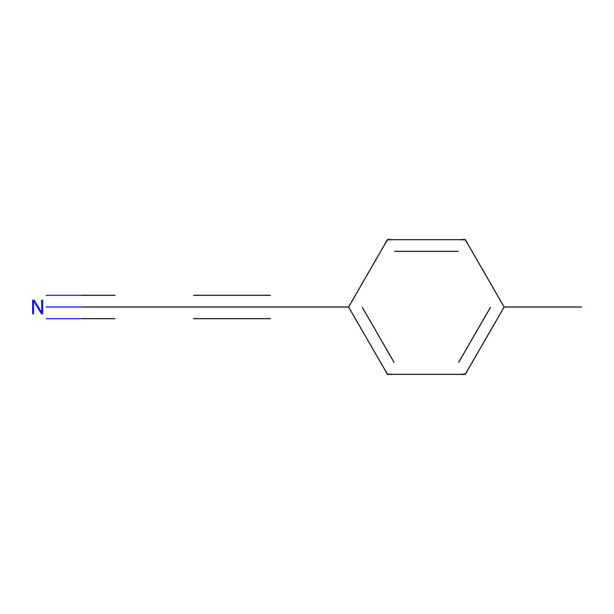 3-(4-Methylphenyl)prop-2-ynenitrile molecular structure, CAS 151589-34-3