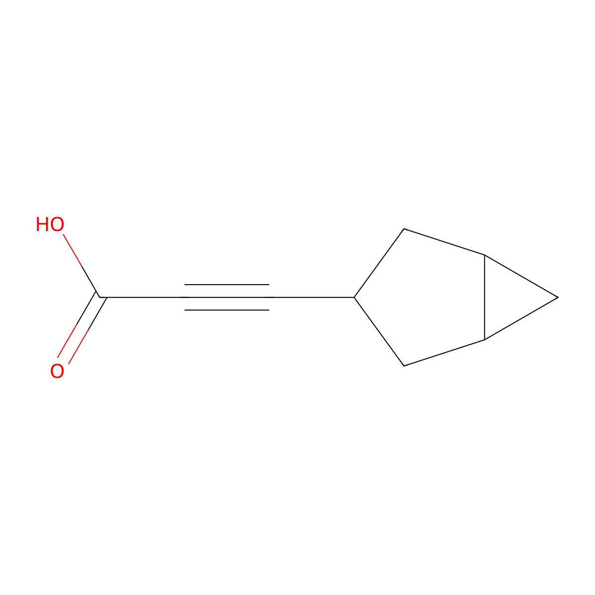3-{Bicyclo[3.1.0]hexan-3-yl}prop-2-ynoic acid molecular structure, CAS 1515966-54-7