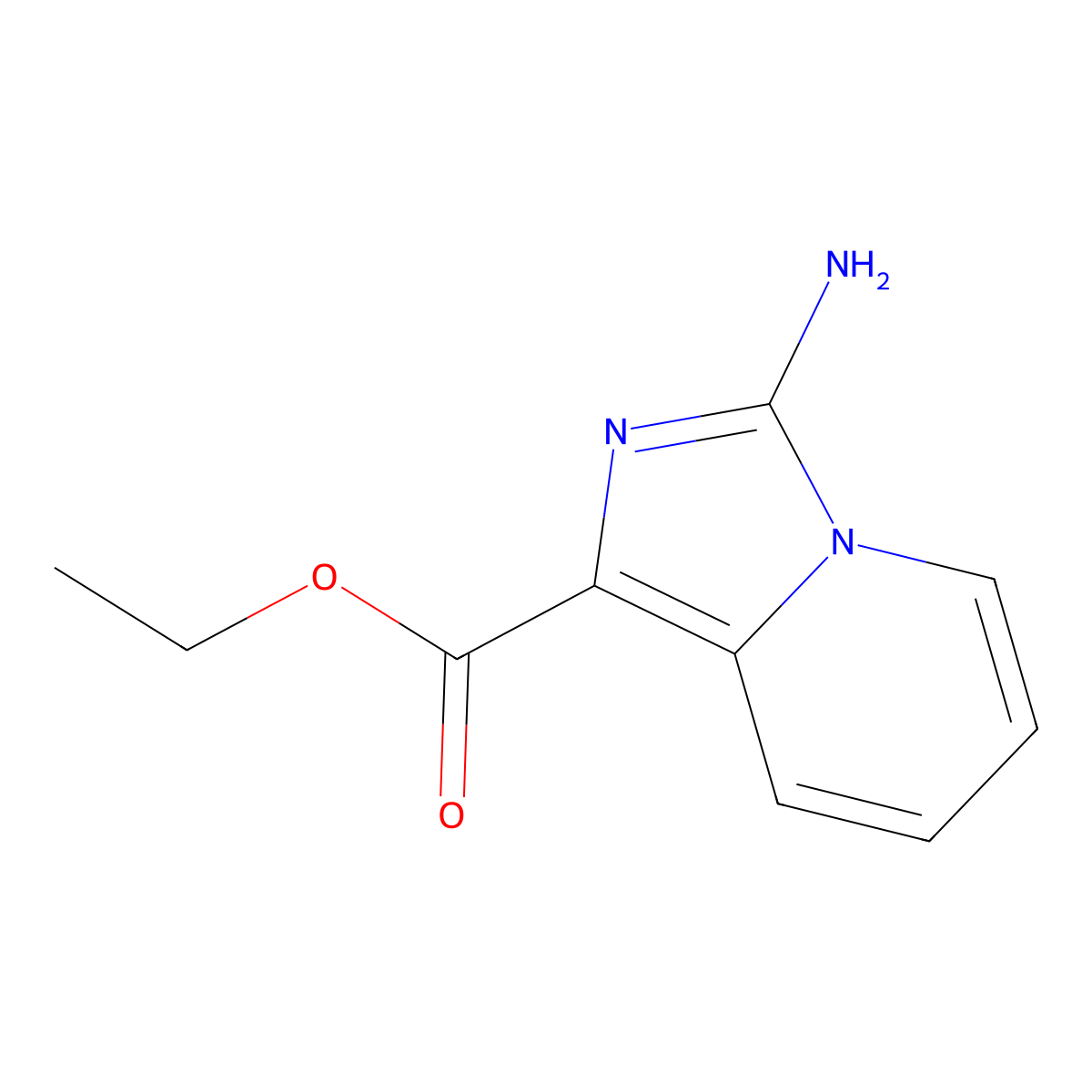 Ethyl 3-aminoimidazo[1,5-a]pyridine-1-carboxylate molecular structure, CAS 1515967-55-1
