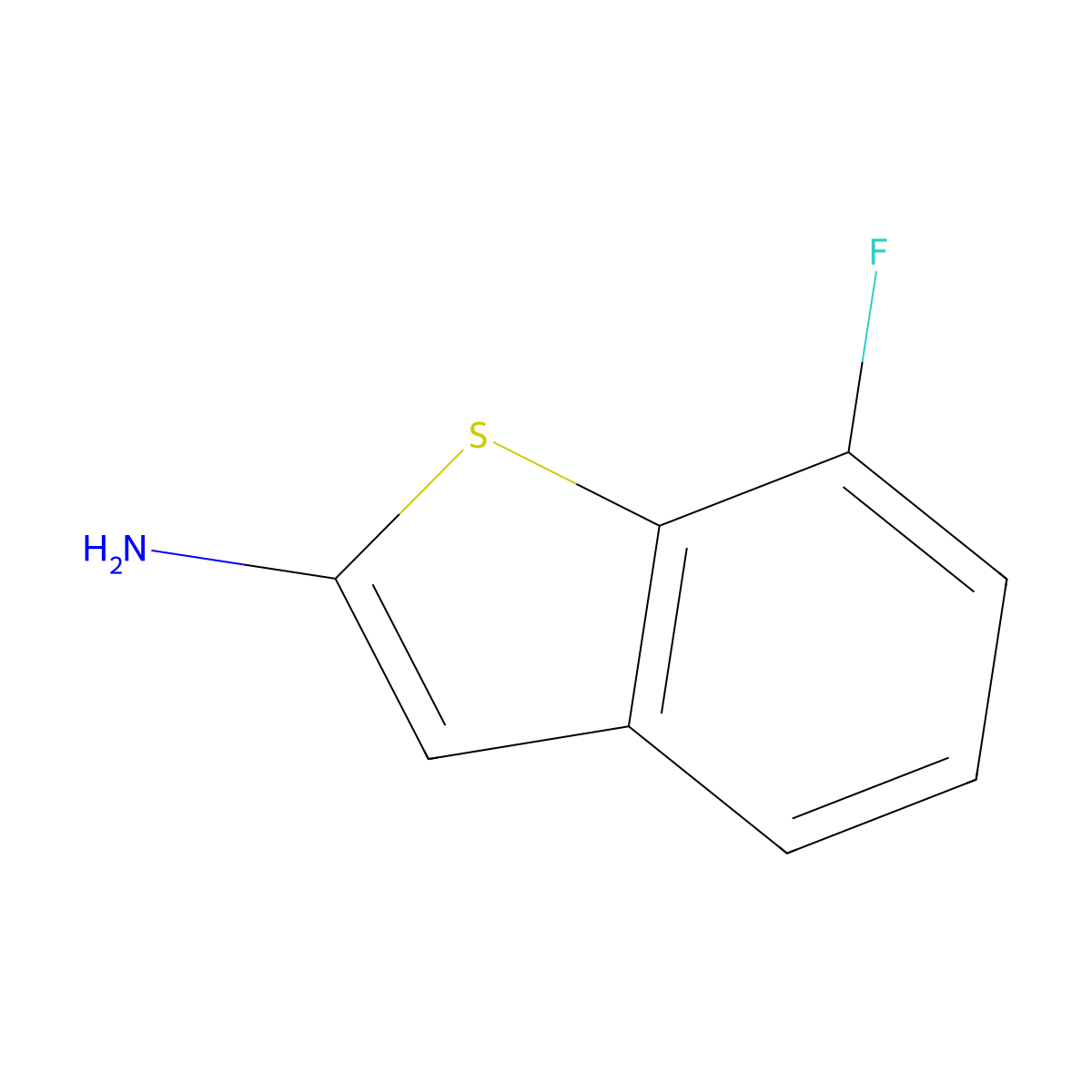 7-Fluorobenzo[b]thiophen-2-amine molecular structure, CAS 1515969-70-6