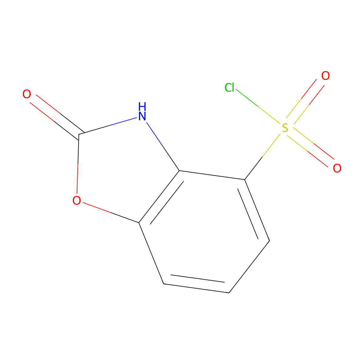 2-Hydroxybenzo[d]oxazole-4-sulfonyl chloride molecular structure, CAS 1515988-59-6