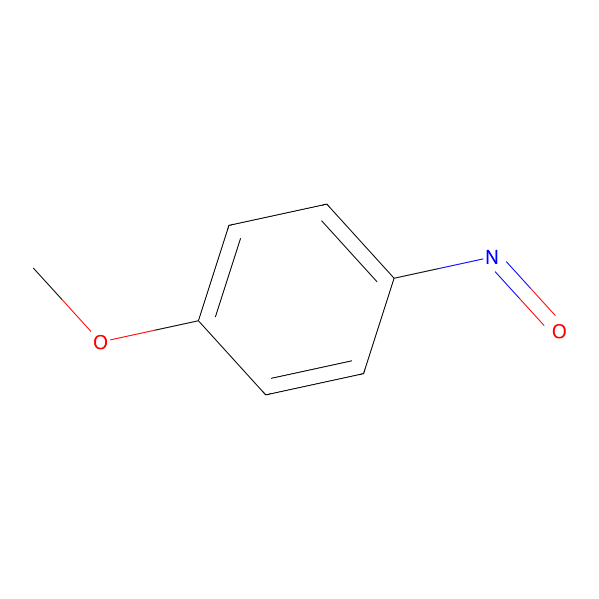 1-Methoxy-4-nitrosobenzene molecular structure, CAS 1516-21-8