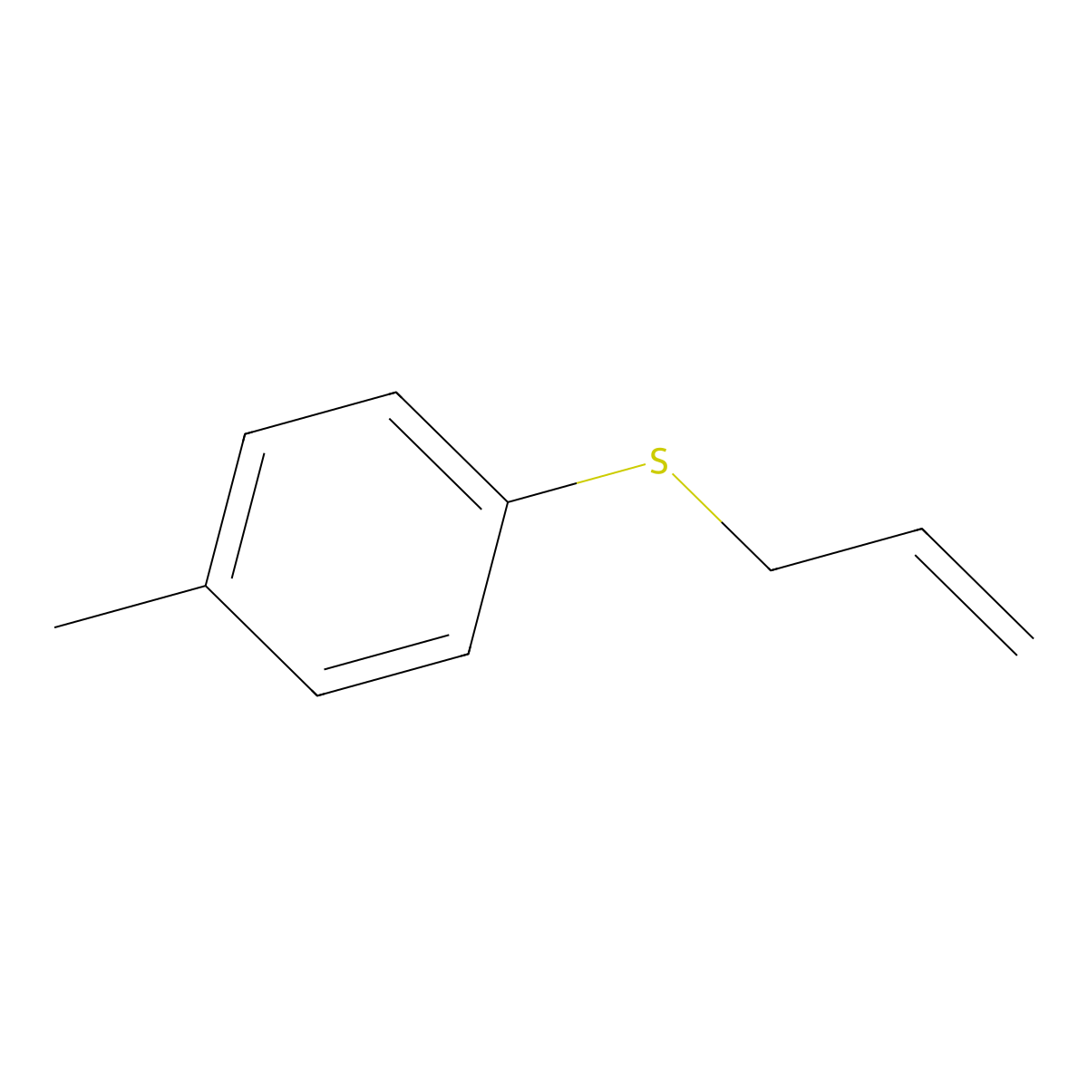 Allyl(4-methylphenyl) sulfide molecular structure, CAS 1516-28-5