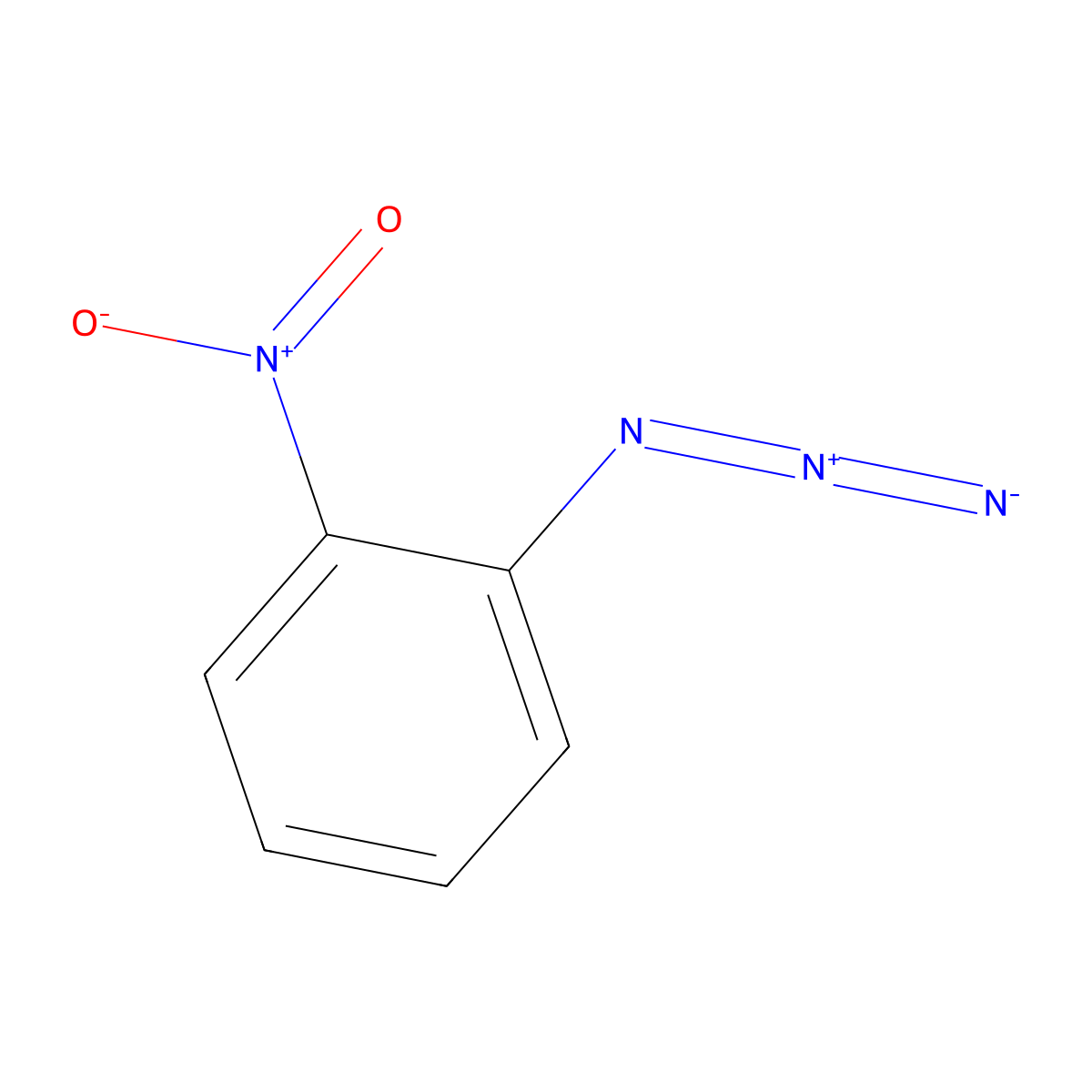 2-Nitrophenyl azide molecular structure, CAS 1516-58-1