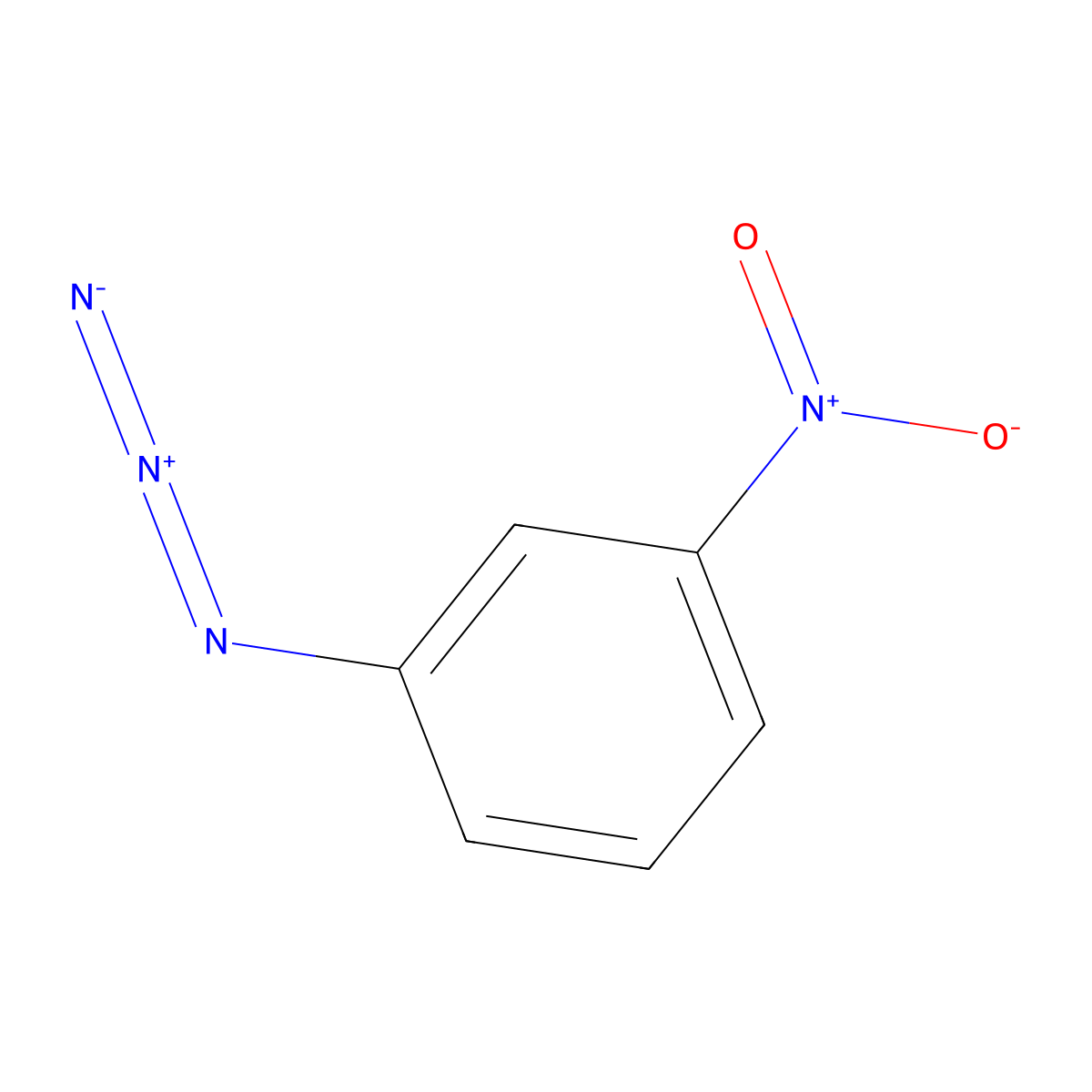 3-Nitrophenyl azide molecular structure, CAS 1516-59-2