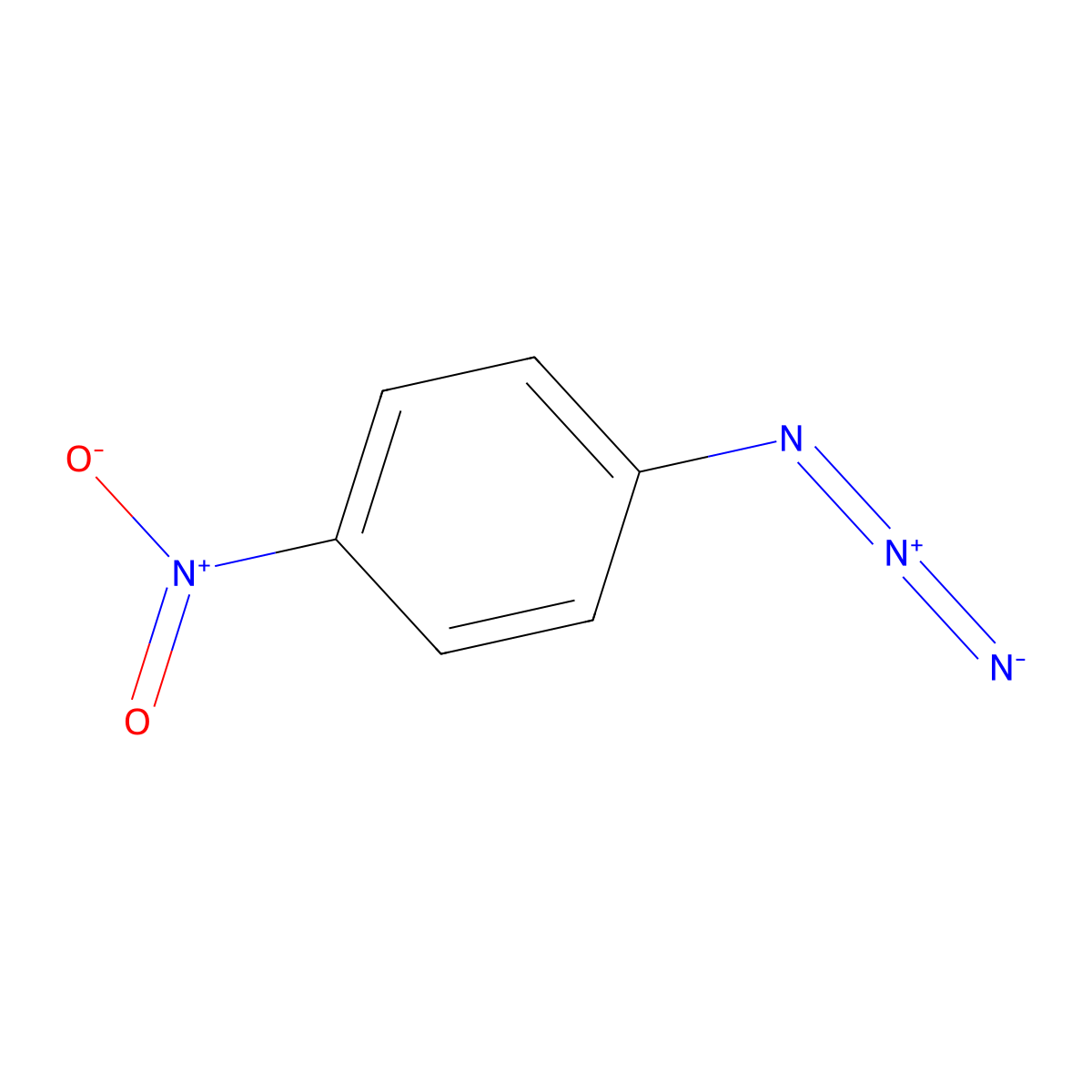1-Azido-4-nitrobenzene molecular structure, CAS 1516-60-5