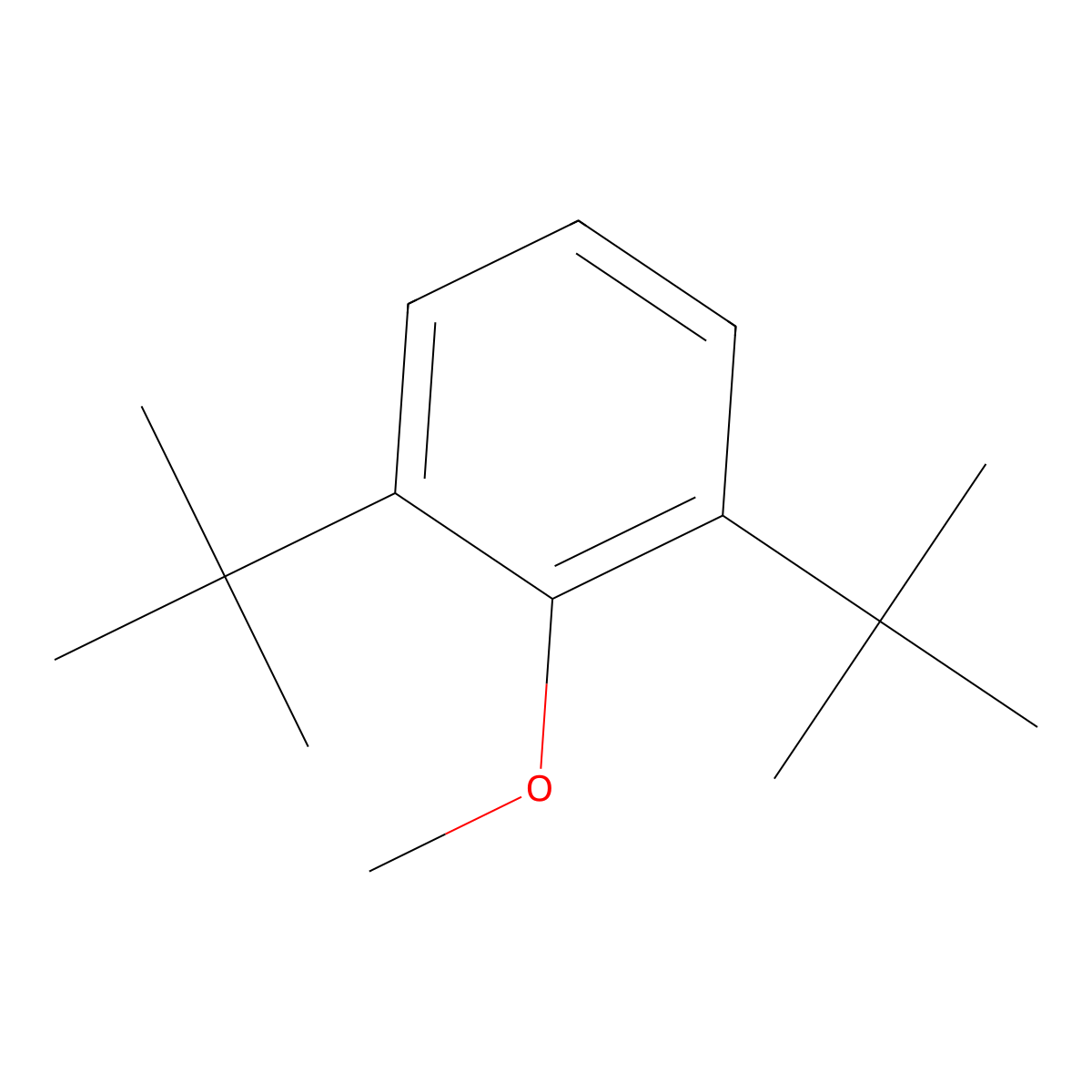 1,3-Di-tert-butyl-2-methoxybenzene molecular structure, CAS 1516-95-6