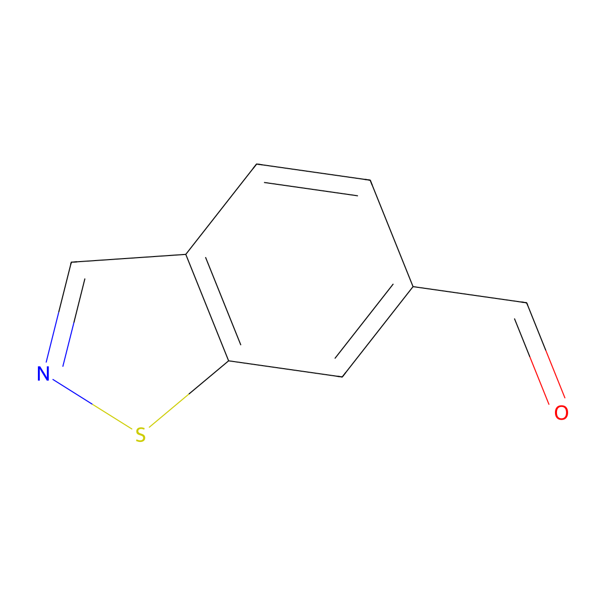 Benzo[d]isothiazole-6-carbaldehyde molecular structure, CAS 1516012-10-4