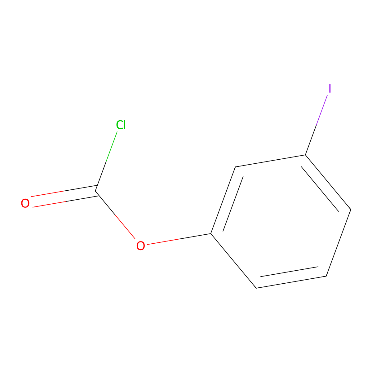3-Iodophenyl chloroformate molecular structure, CAS 1516013-15-2