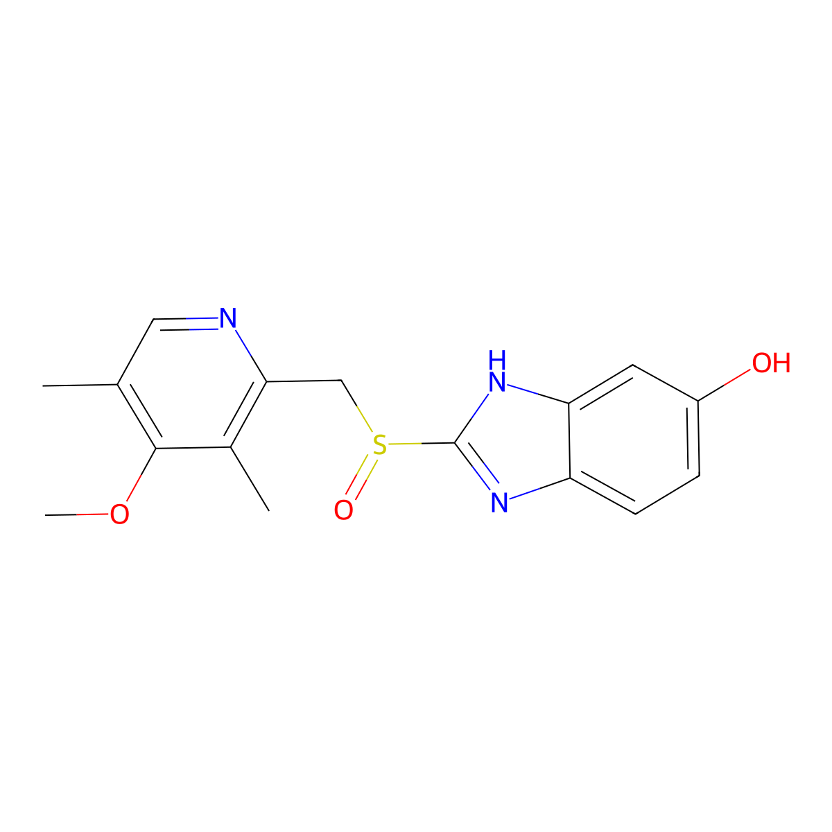 5-o-Desmethylomeprazole molecular structure, CAS 151602-49-2