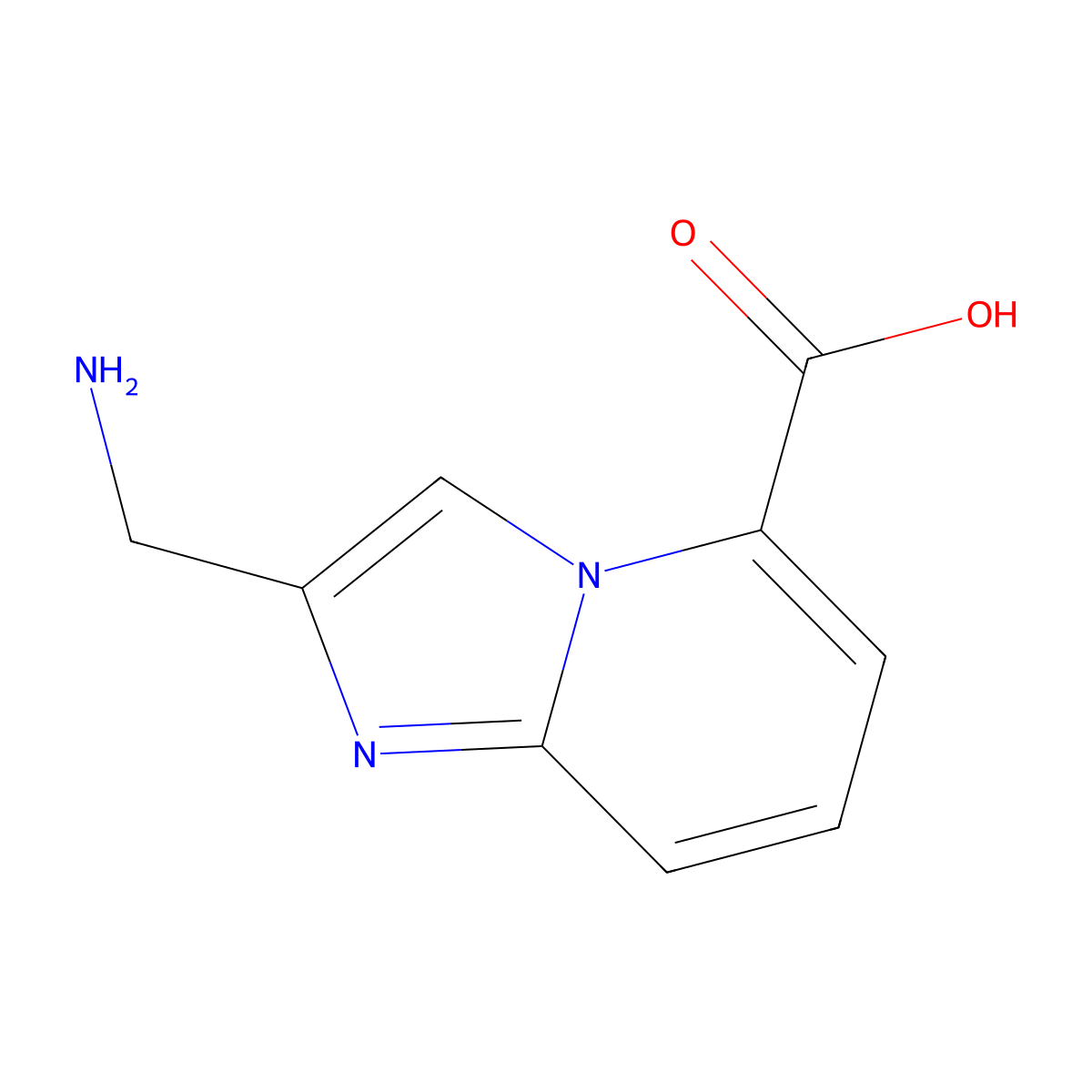 2-(Aminomethyl)imidazo[1,2-a]pyridine-5-carboxylic acid molecular structure, CAS 1516020-97-5