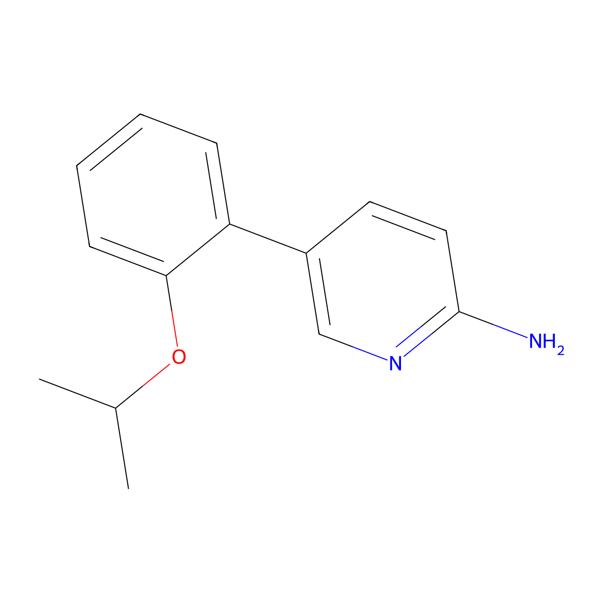 5-(2-Isopropoxyphenyl)pyridin-2-amine molecular structure, CAS 1516023-01-0