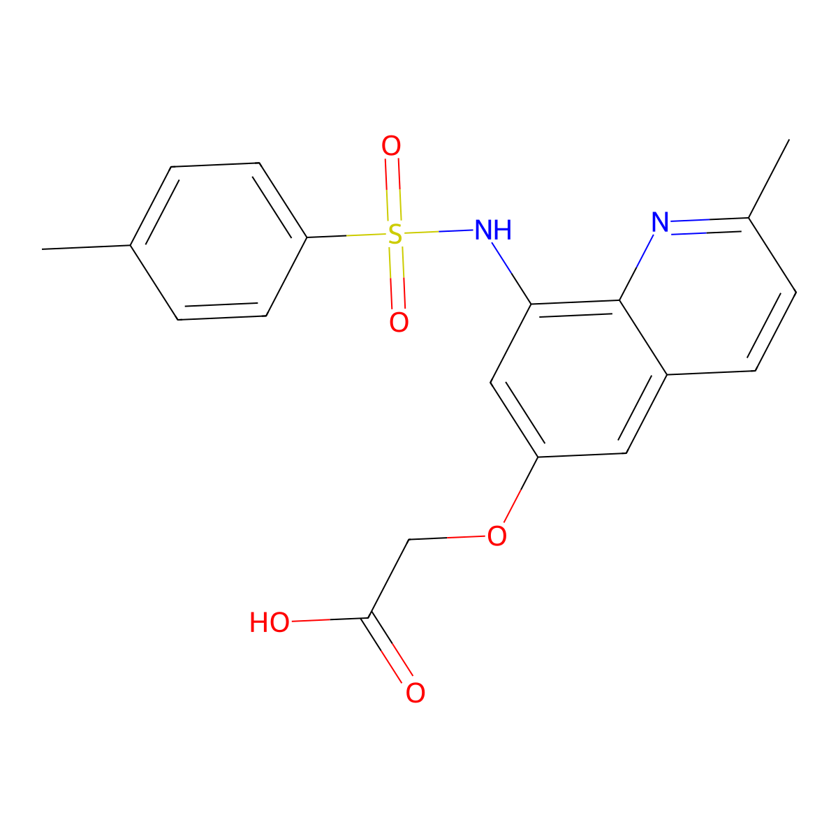 Zinquin molecular structure, CAS 151606-29-0