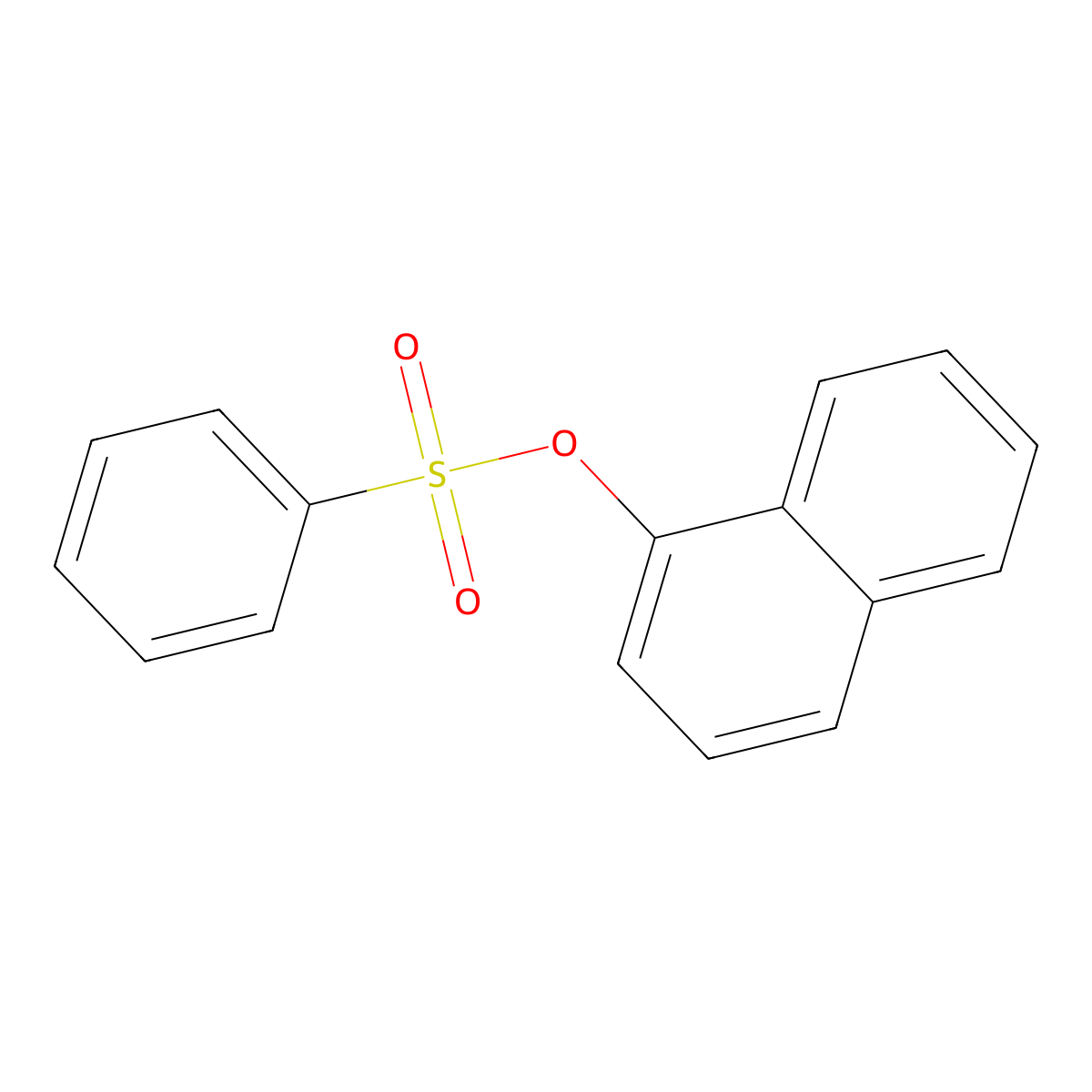 Naphthalen-1-yl benzenesulfonate molecular structure, CAS 15161-04-3