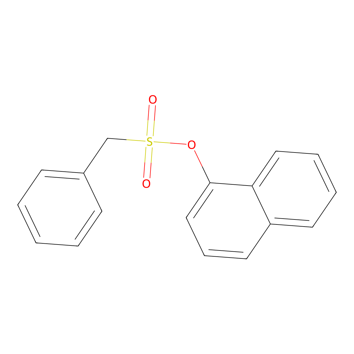 Naphthalen-1-yl phenylmethanesulfonate molecular structure, CAS 15161-05-4