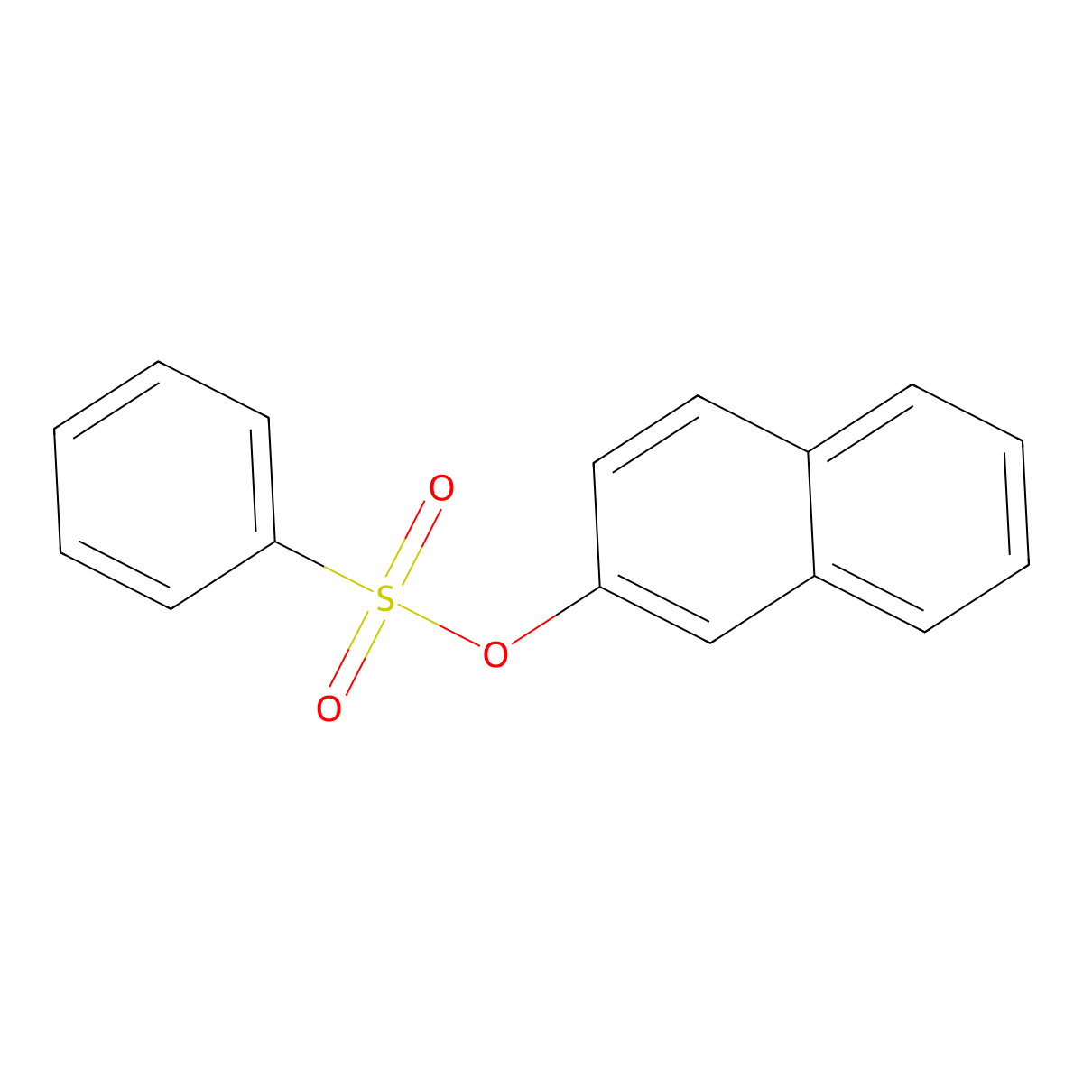 Naphthalen-2-yl benzenesulfonate molecular structure, CAS 15161-07-6