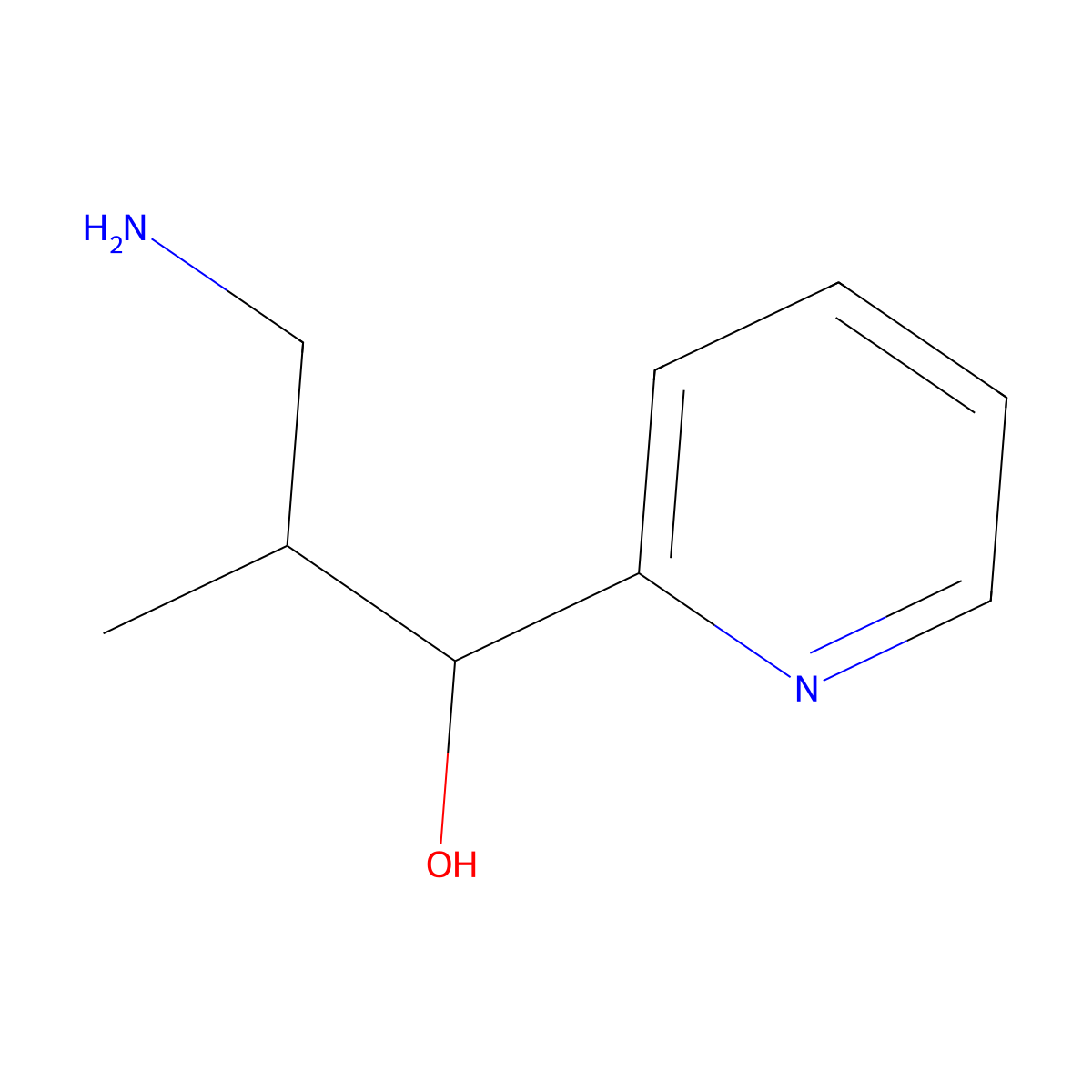 3-Amino-2-methyl-1-(pyridin-2-YL)propan-1-OL molecular structure, CAS 1516145-15-5