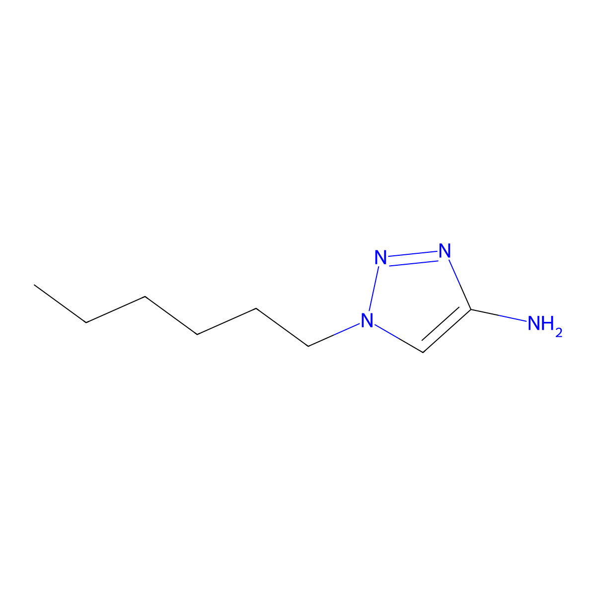 1-Hexyl-1h-1,2,3-triazol-4-amine molecular structure, CAS 1516161-20-8