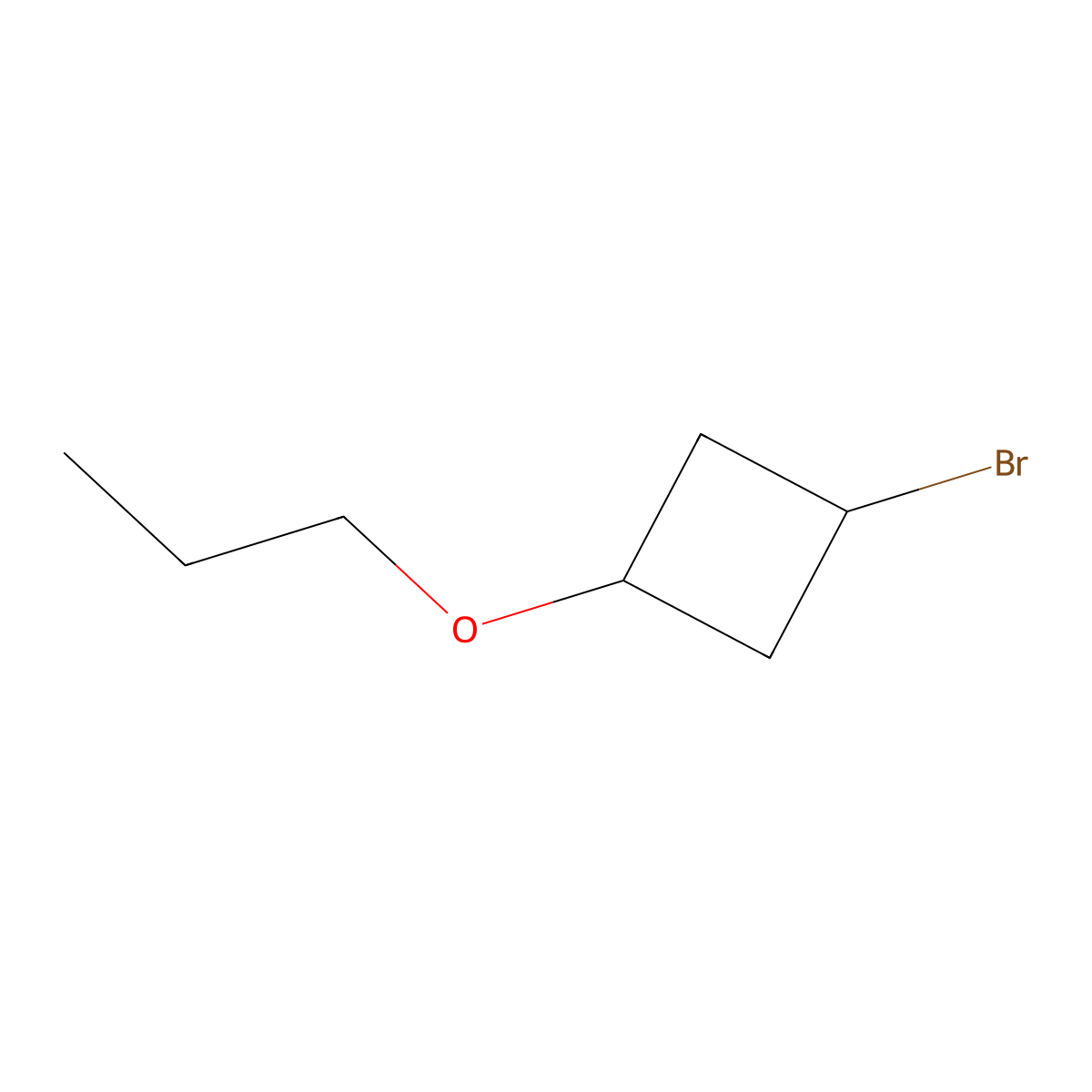 1-Bromo-3-propoxycyclobutane molecular structure, CAS 1516177-37-9