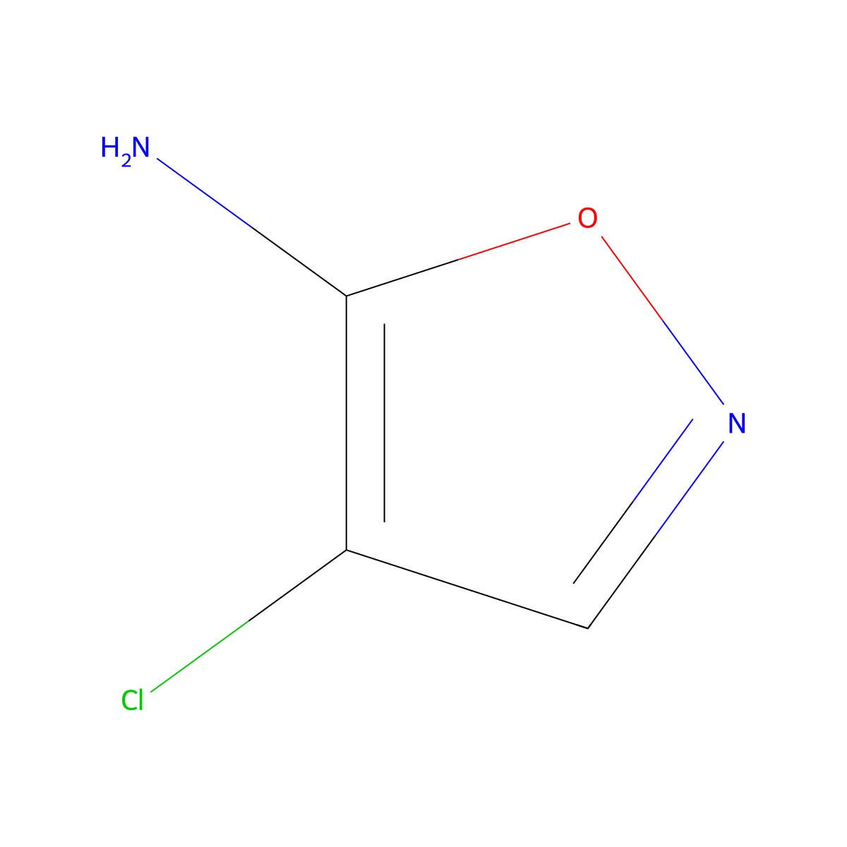 4-Chloro-1,2-oxazol-5-amine molecular structure, CAS 1516186-02-9