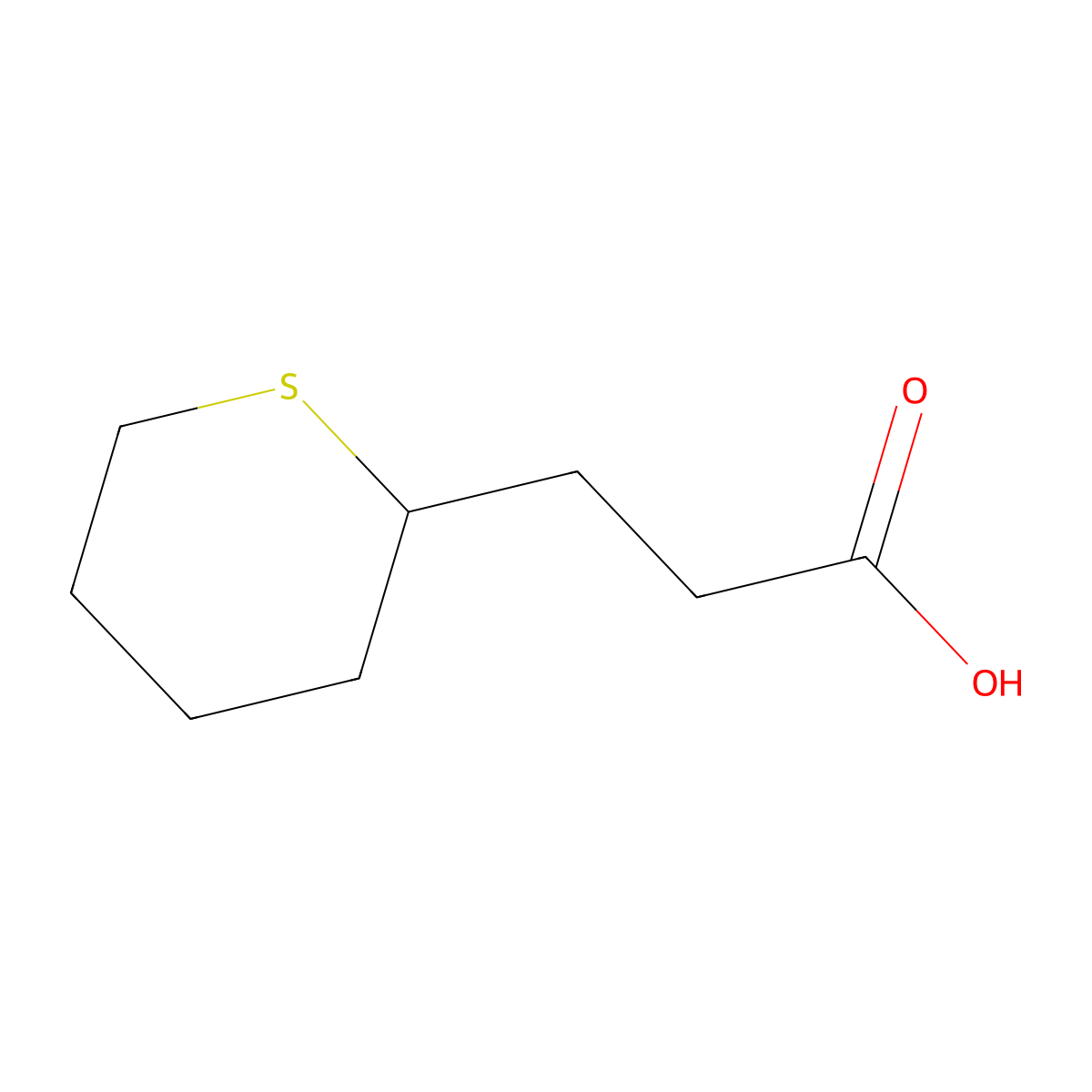 3-(Thian-2-yl)propanoic acid molecular structure, CAS 1516229-66-5