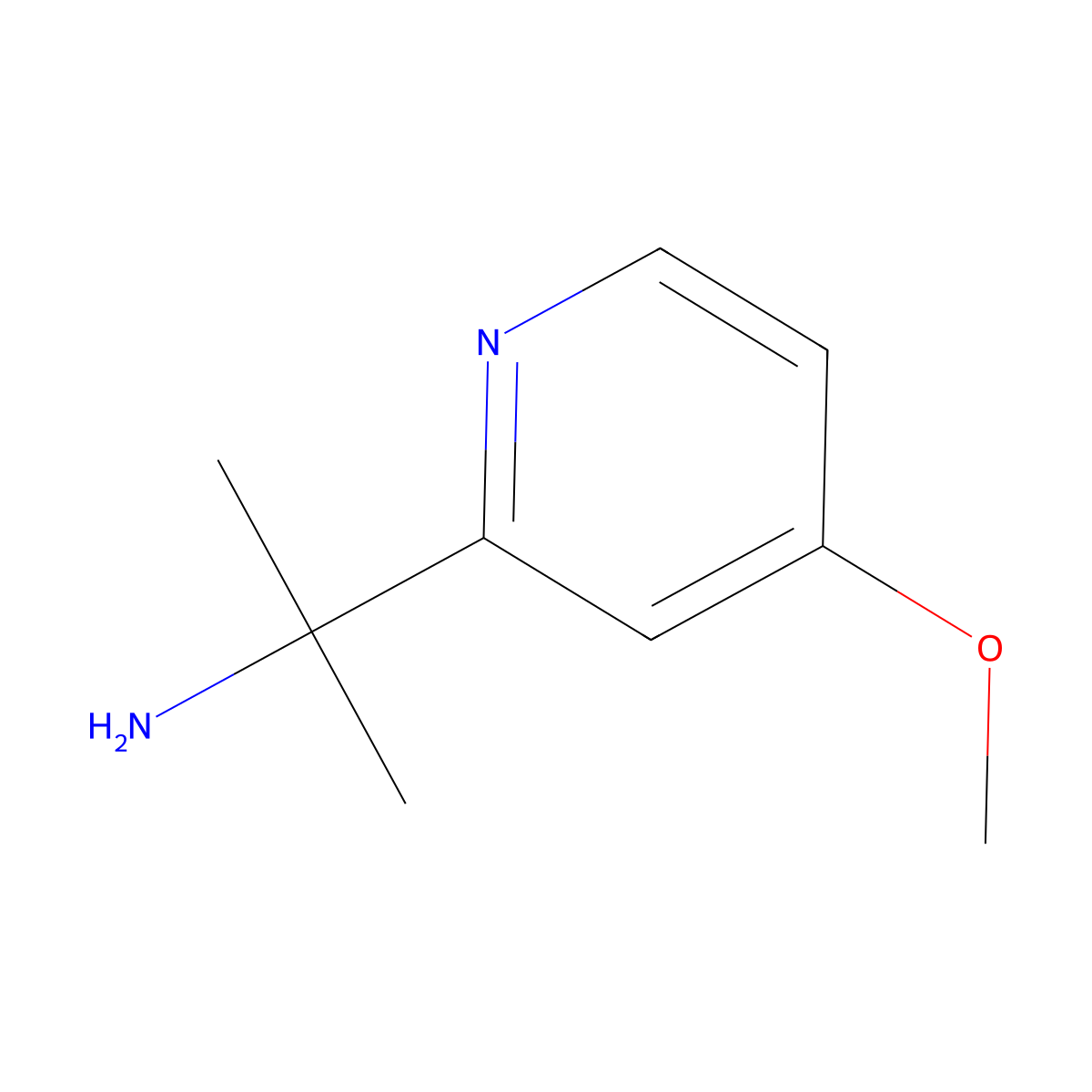 2-(4-Methoxypyridin-2-yl)propan-2-amine molecular structure, CAS 1516232-83-9