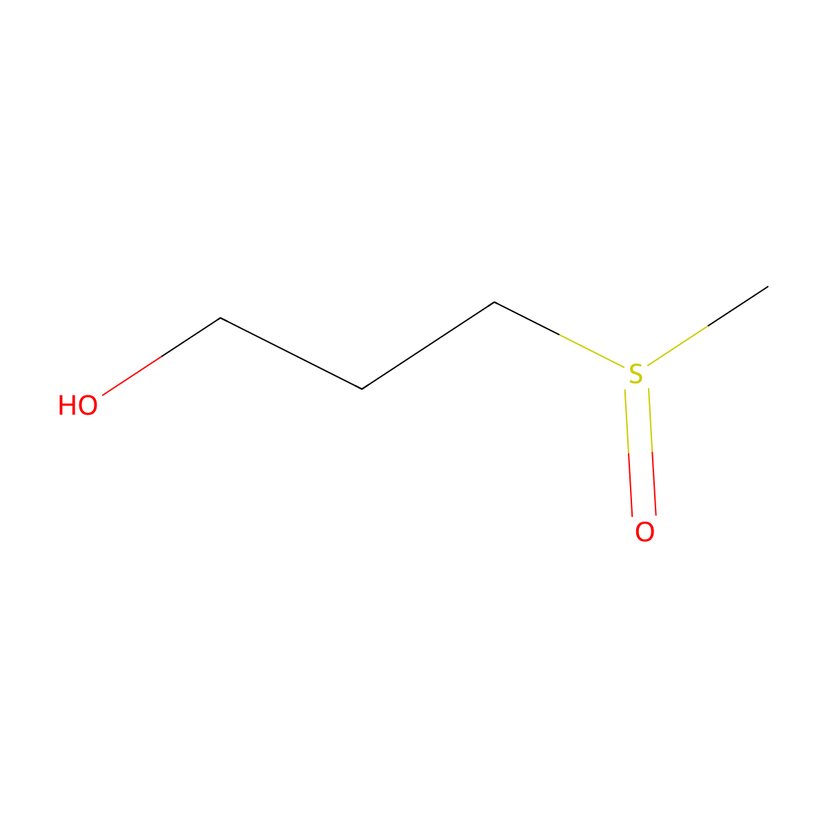 1-Hydroxy-3-methylsulfinylpropane molecular structure, CAS 15163-71-0