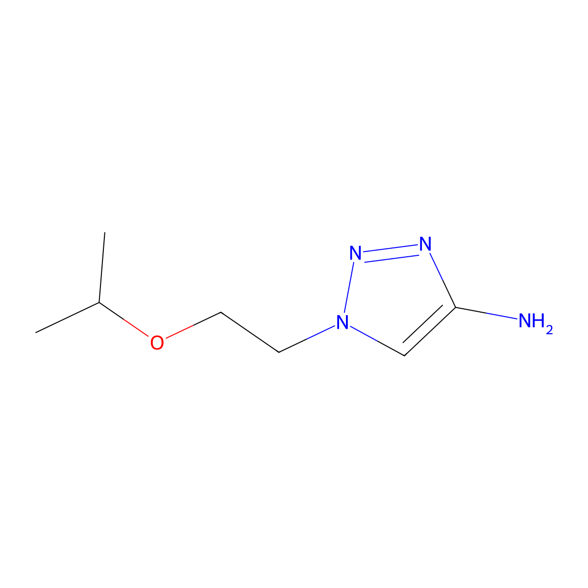 1-(2-Isopropoxyethyl)-1h-1,2,3-triazol-4-amine molecular structure, CAS 1516321-07-5