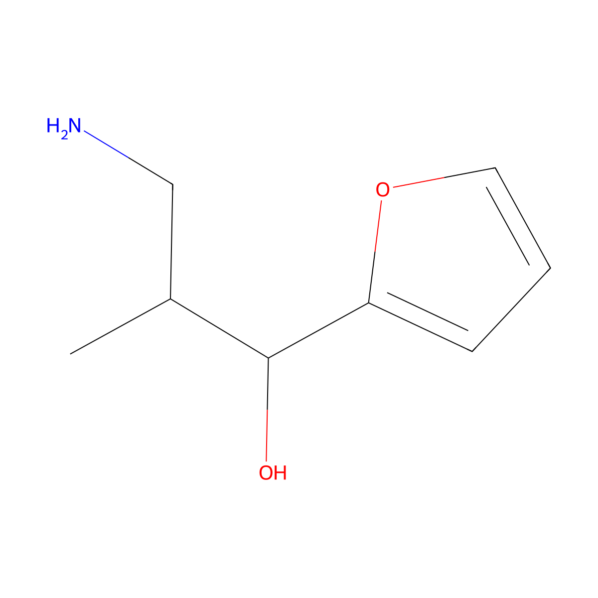 3-Amino-1-(furan-2-yl)-2-methylpropan-1-ol molecular structure, CAS 1516366-01-0