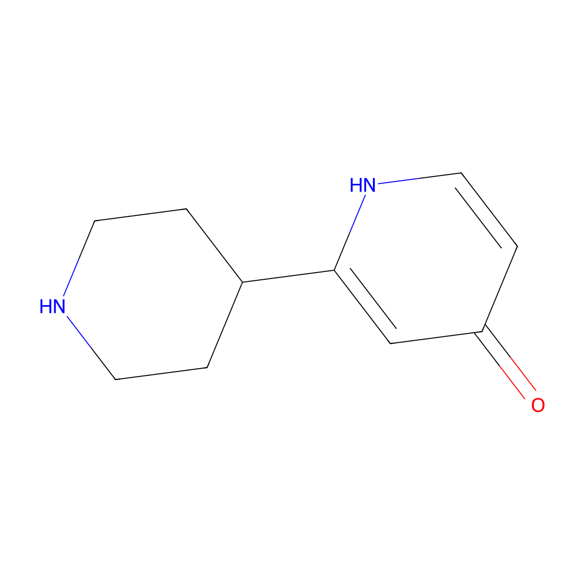 2-(Piperidin-4-YL)pyridin-4-OL molecular structure, CAS 1516399-05-5