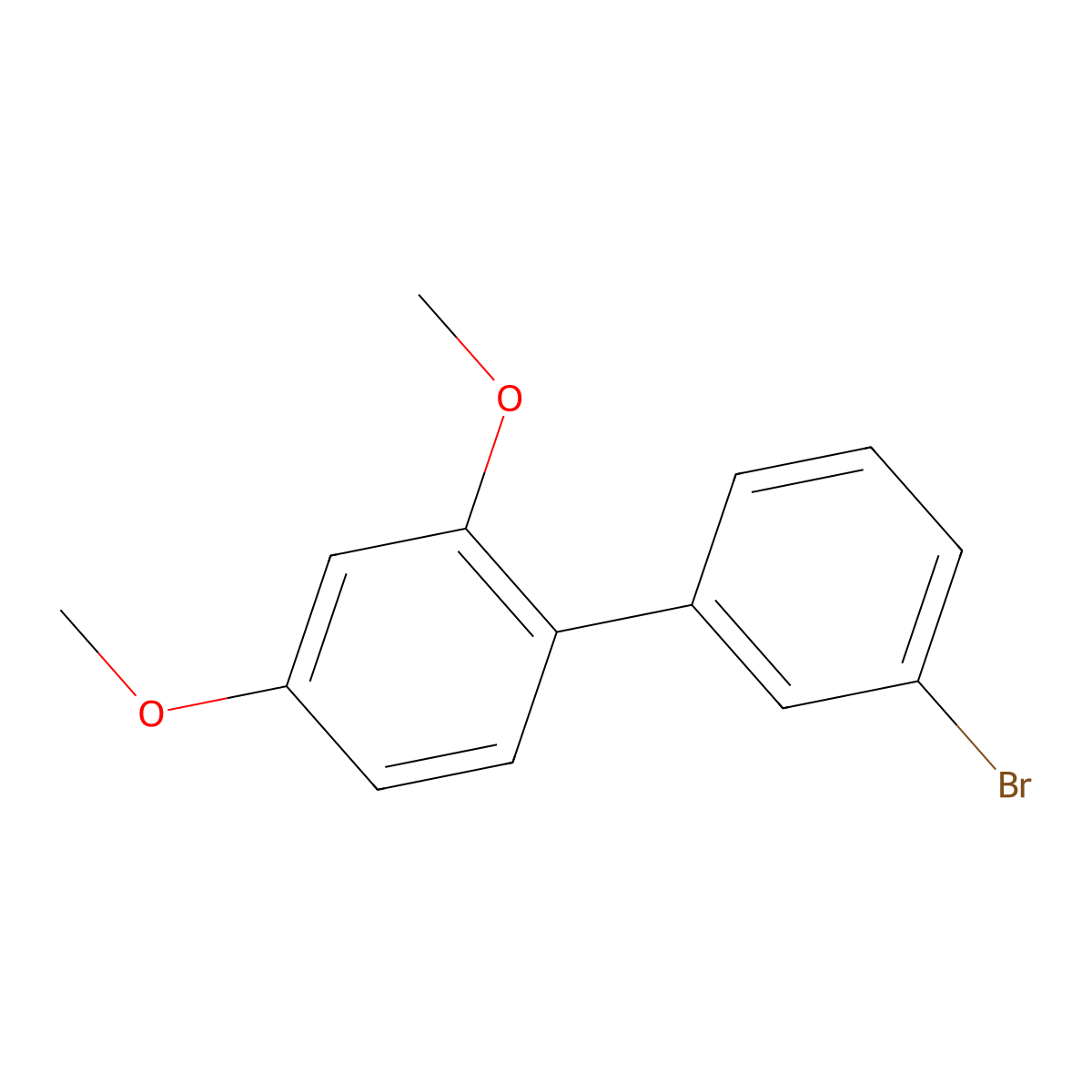 3'-Bromo-2,4-dimethoxy-1,1'-biphenyl molecular structure, CAS 1516409-04-3
