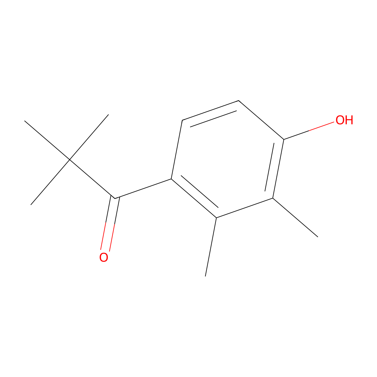 1-(4-Hydroxy-2,3-dimethylphenyl)-2,2-dimethylpropan-1-one molecular structure, CAS 1516459-30-5