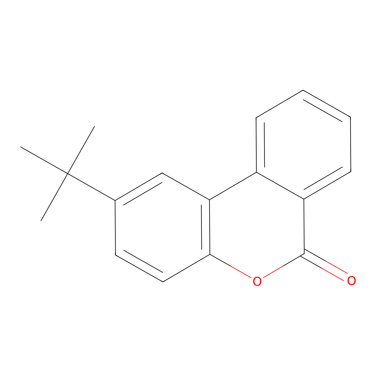 2-(tert-butyl)-6H-benzo[c]chromen-6-one molecular structure, CAS 151648-57-6