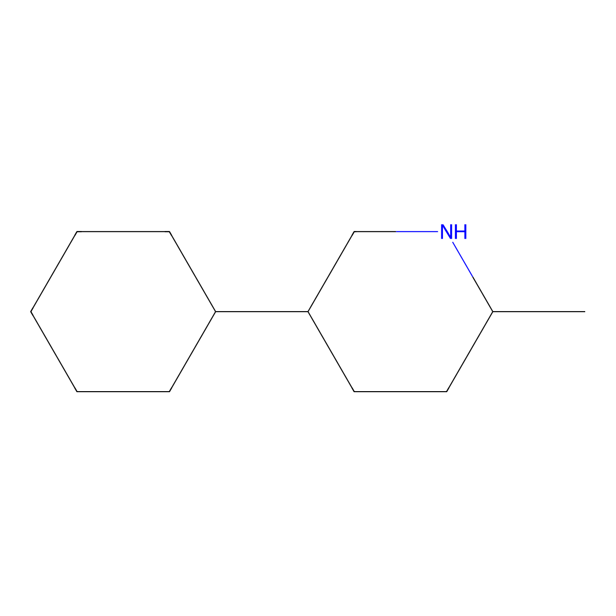 5-Cyclohexyl-2-methylpiperidine molecular structure, CAS 1516561-40-2