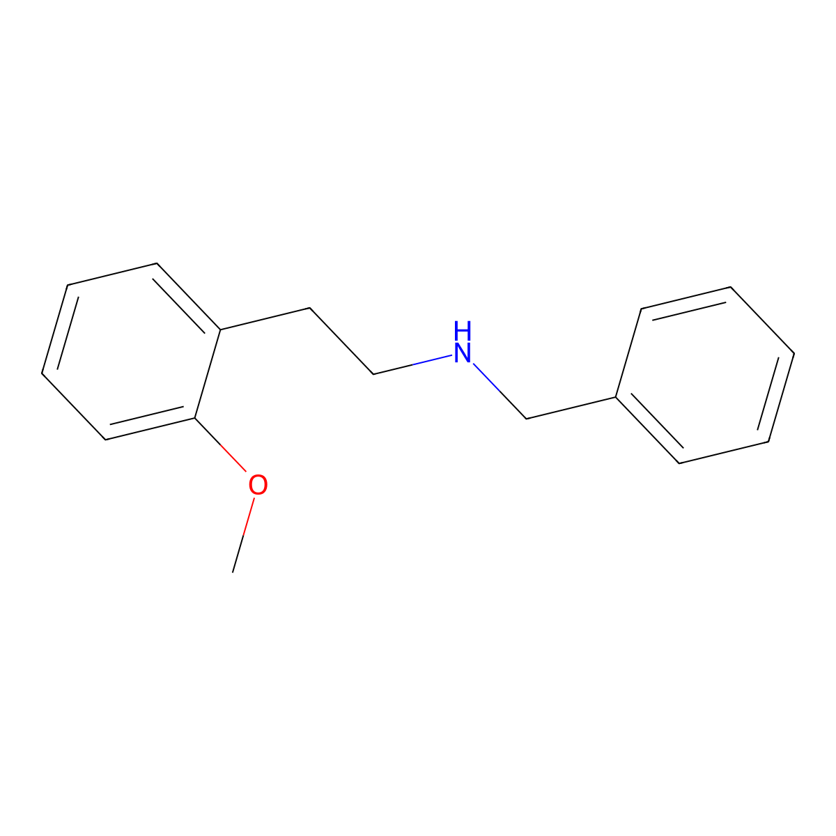 N-benzyl-2-(2-methoxyphenyl)ethanamine molecular structure, CAS 151657-69-1