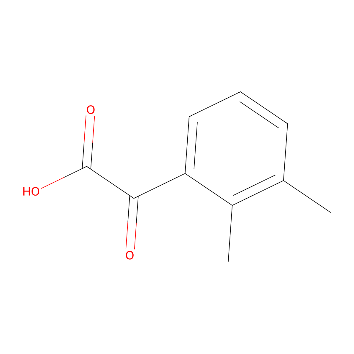 2-(2,3-Dimethylphenyl)-2-oxoacetic acid molecular structure, CAS 1516570-76-5