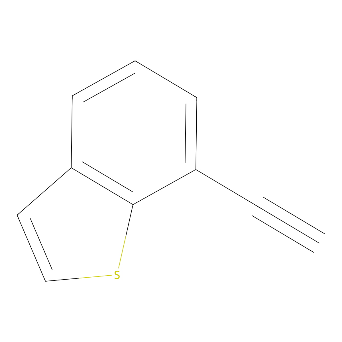 7-Ethynyl-1-benzothiophene molecular structure, CAS 1516575-71-5