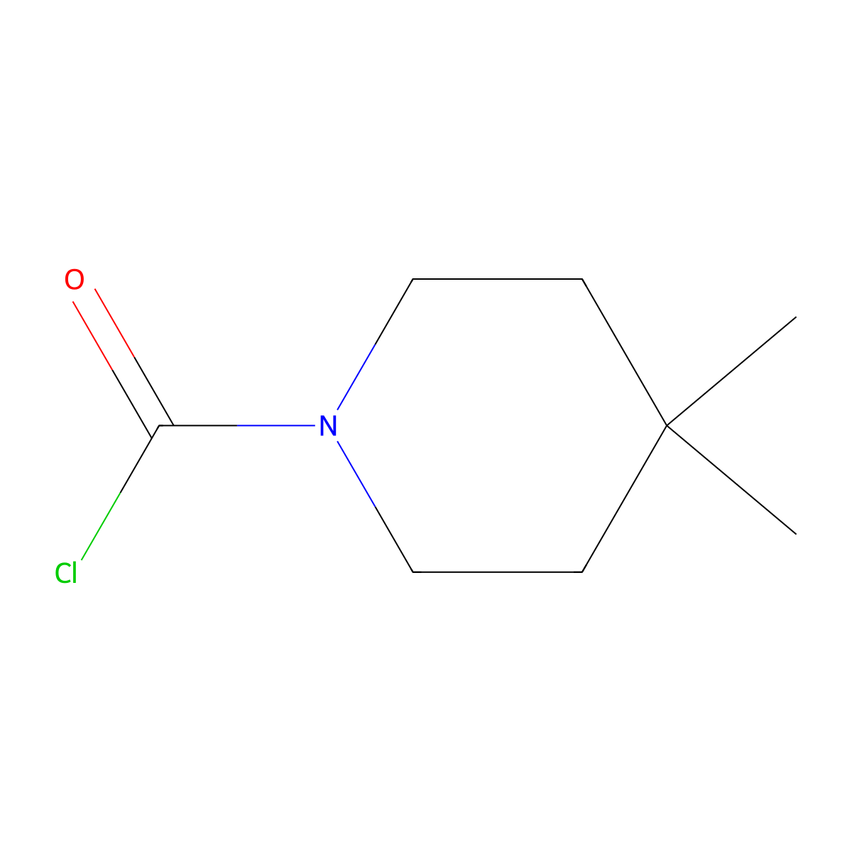 4,4-Dimethylpiperidine-1-carbonyl chloride molecular structure, CAS 1516586-68-7