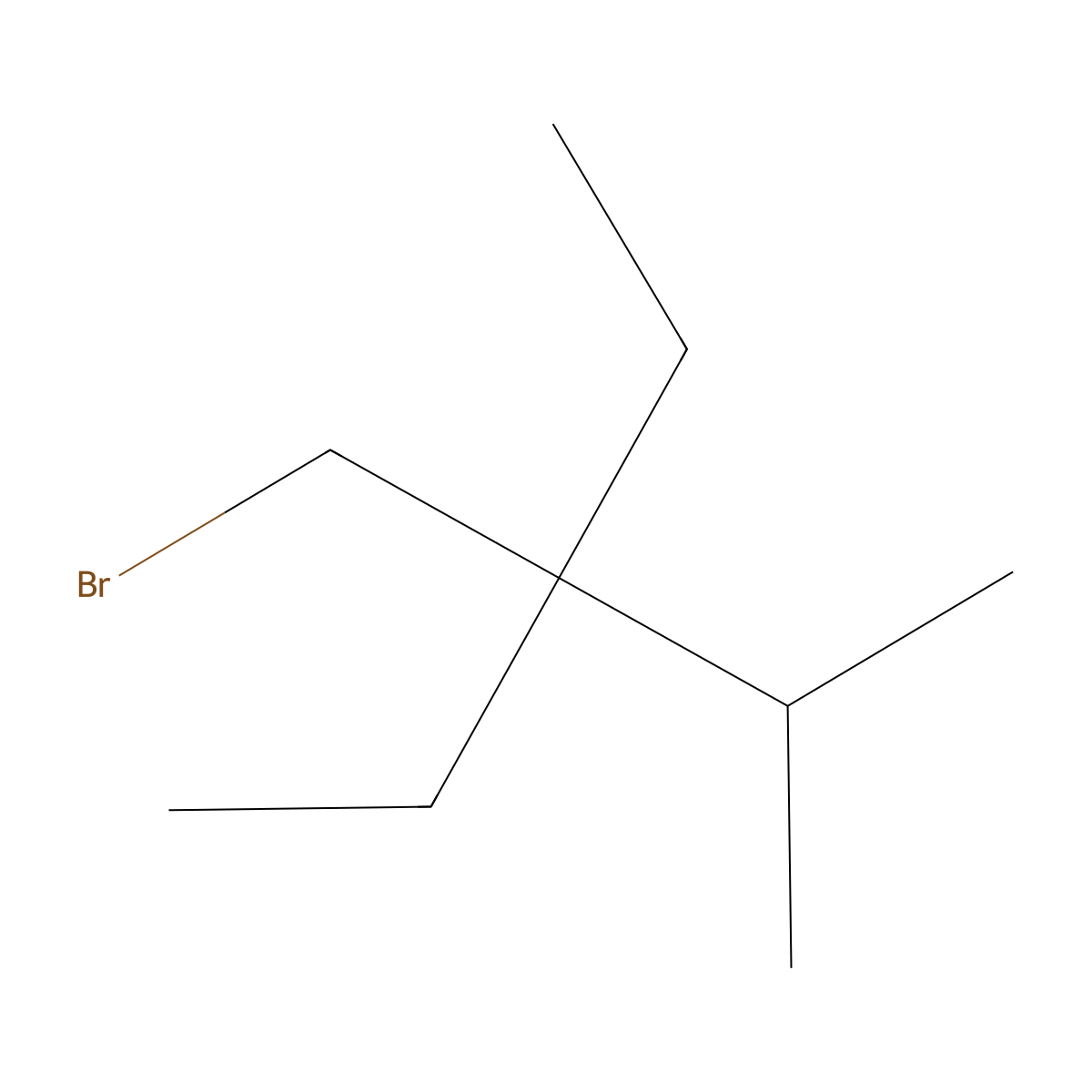3-(Bromomethyl)-3-ethyl-2-methylpentane molecular structure, CAS 1516591-24-4